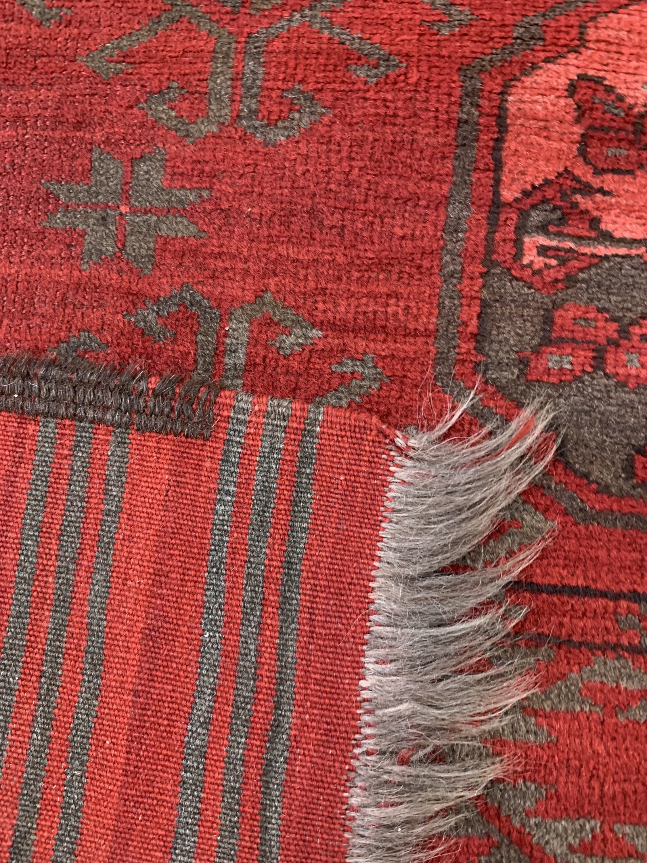 Detail g: Ersari antik, Turkmenistan, 19.Jhd, Wolle auf Wolle, ca. 263 x 229 cm, EHZ: 4
