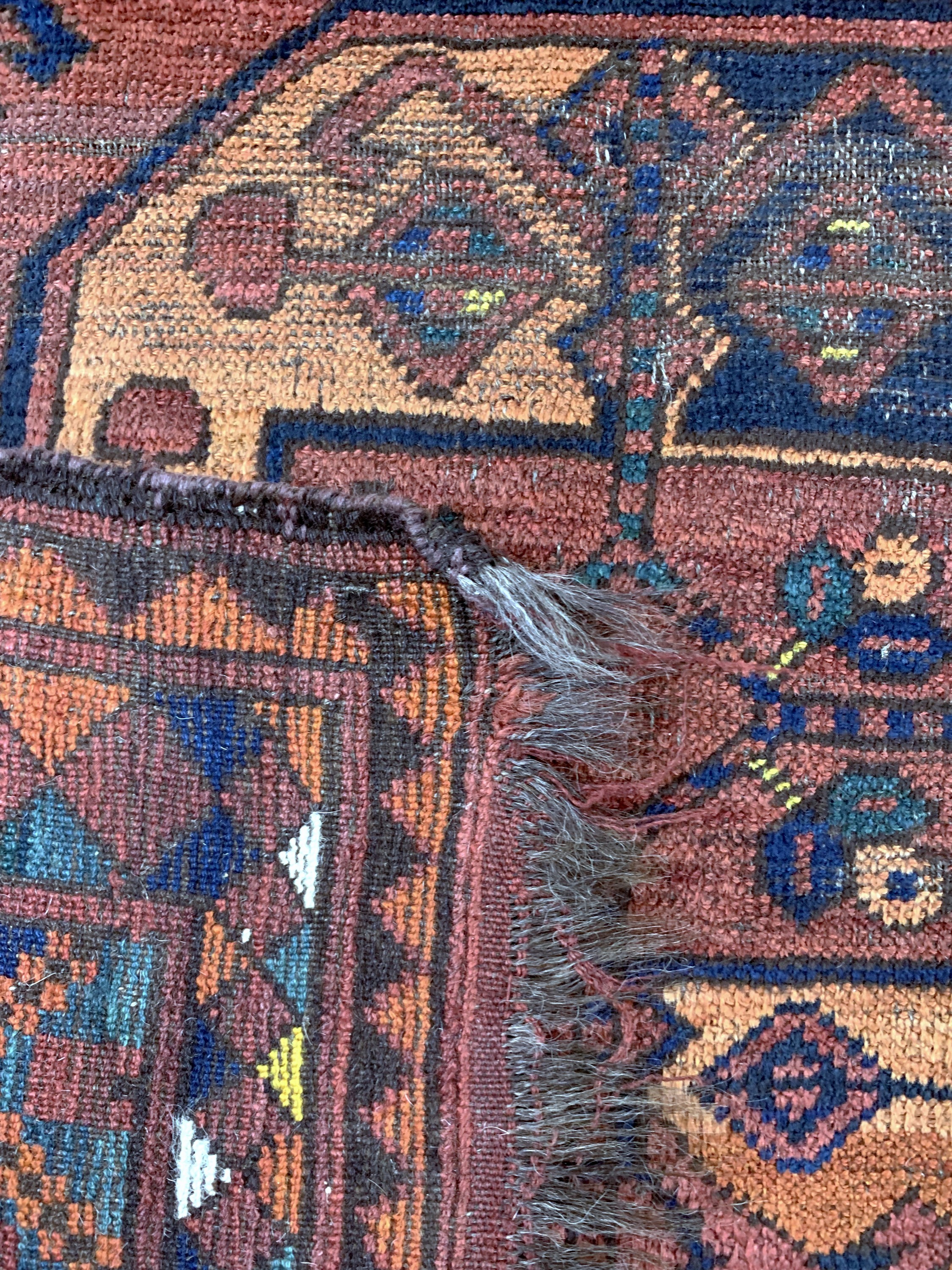 Detail g: Ersari antik, Turkmenistan, 19.Jhd, Wolle auf Wolle, ca. 288 x 201 cm, EHZ: 4