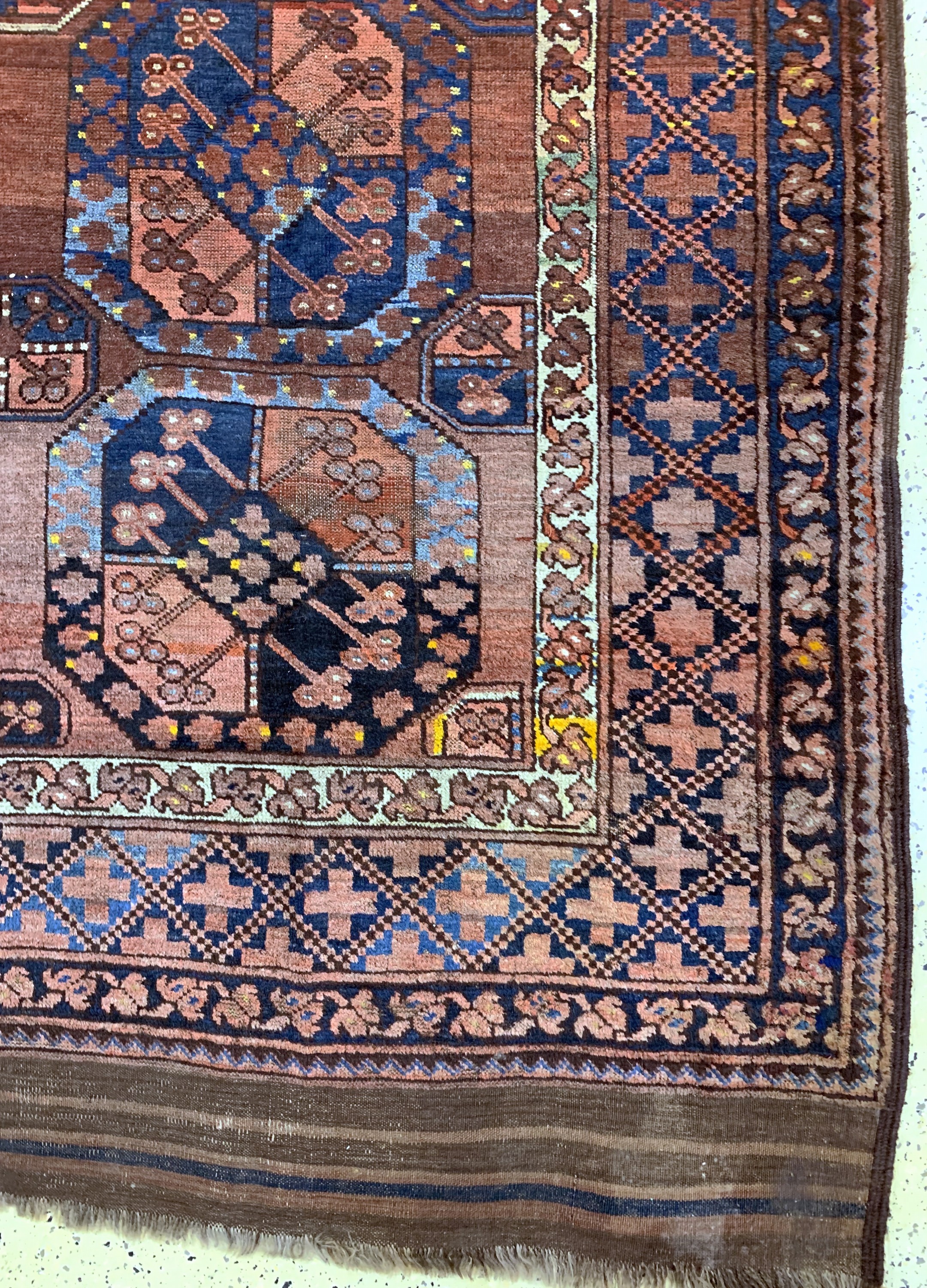 Detail a: Ersari antik, Turkmenistan, 19.Jhd, Wolle auf Wolle, ca. 354 x 287 cm, EHZ: 4