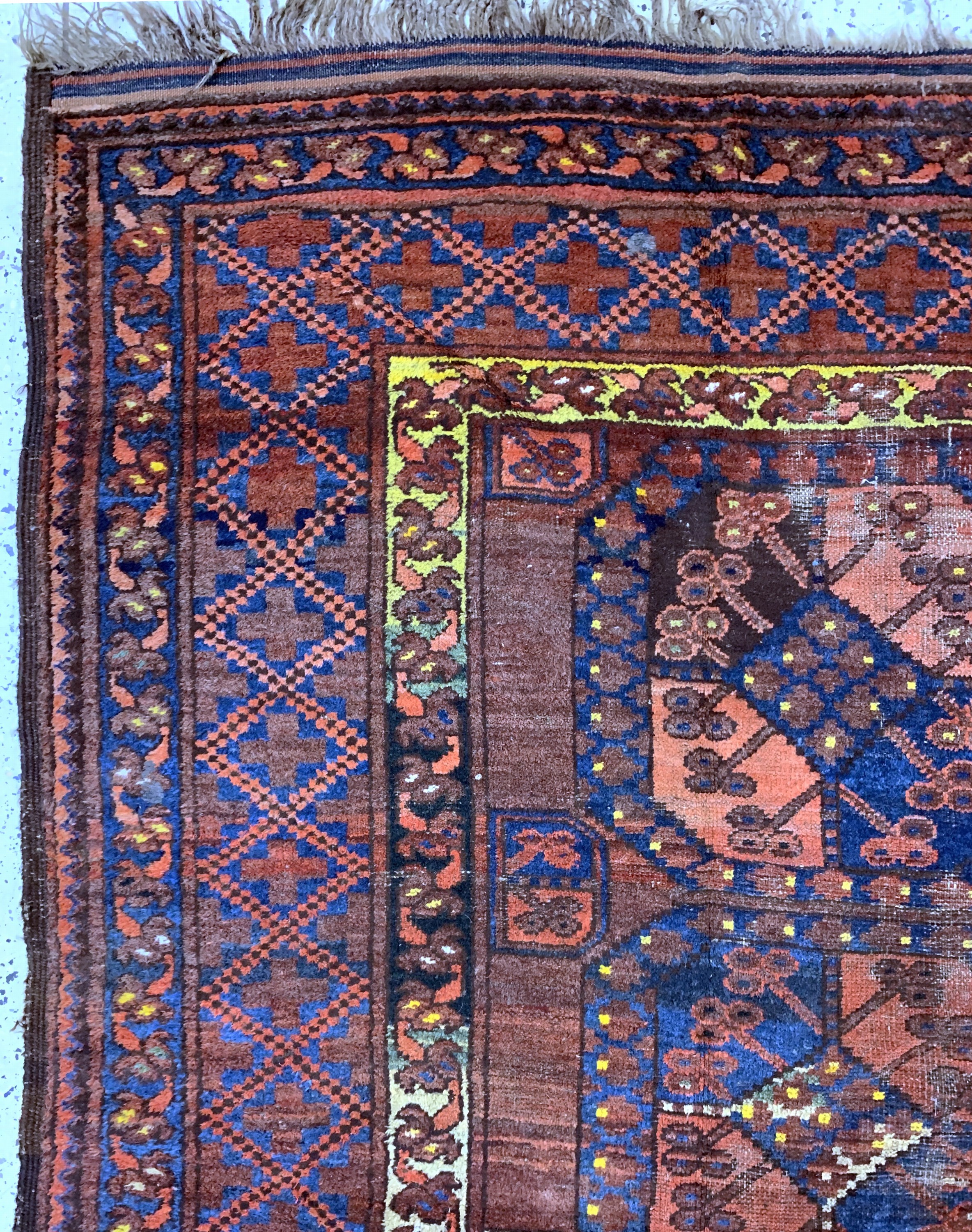Detail d: Ersari antik, Turkmenistan, 19.Jhd, Wolle auf Wolle, ca. 354 x 287 cm, EHZ: 4