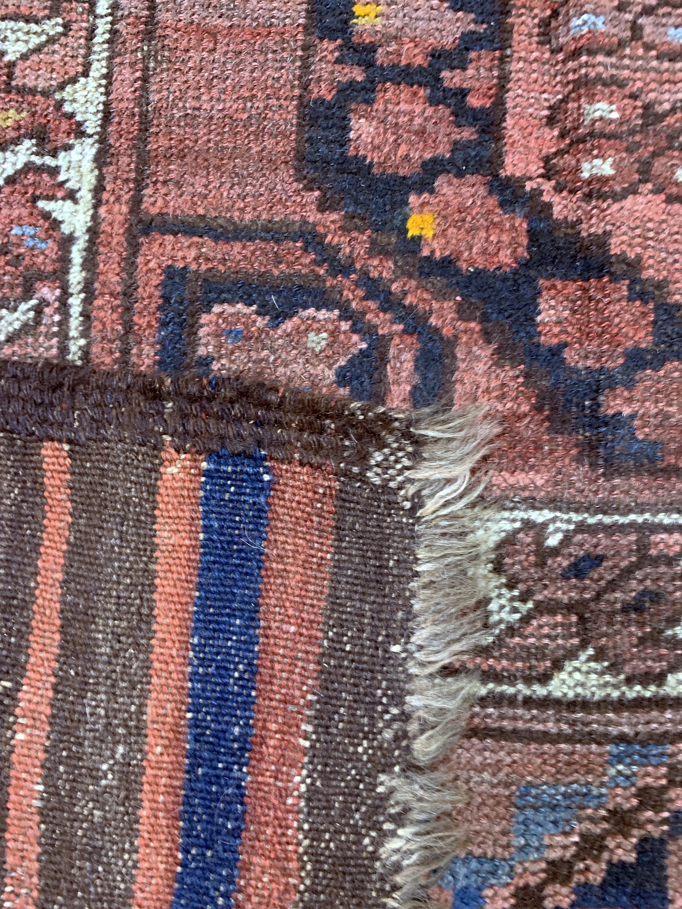 Detail g: Ersari antik, Turkmenistan, 19.Jhd, Wolle auf Wolle, ca. 354 x 287 cm, EHZ: 4