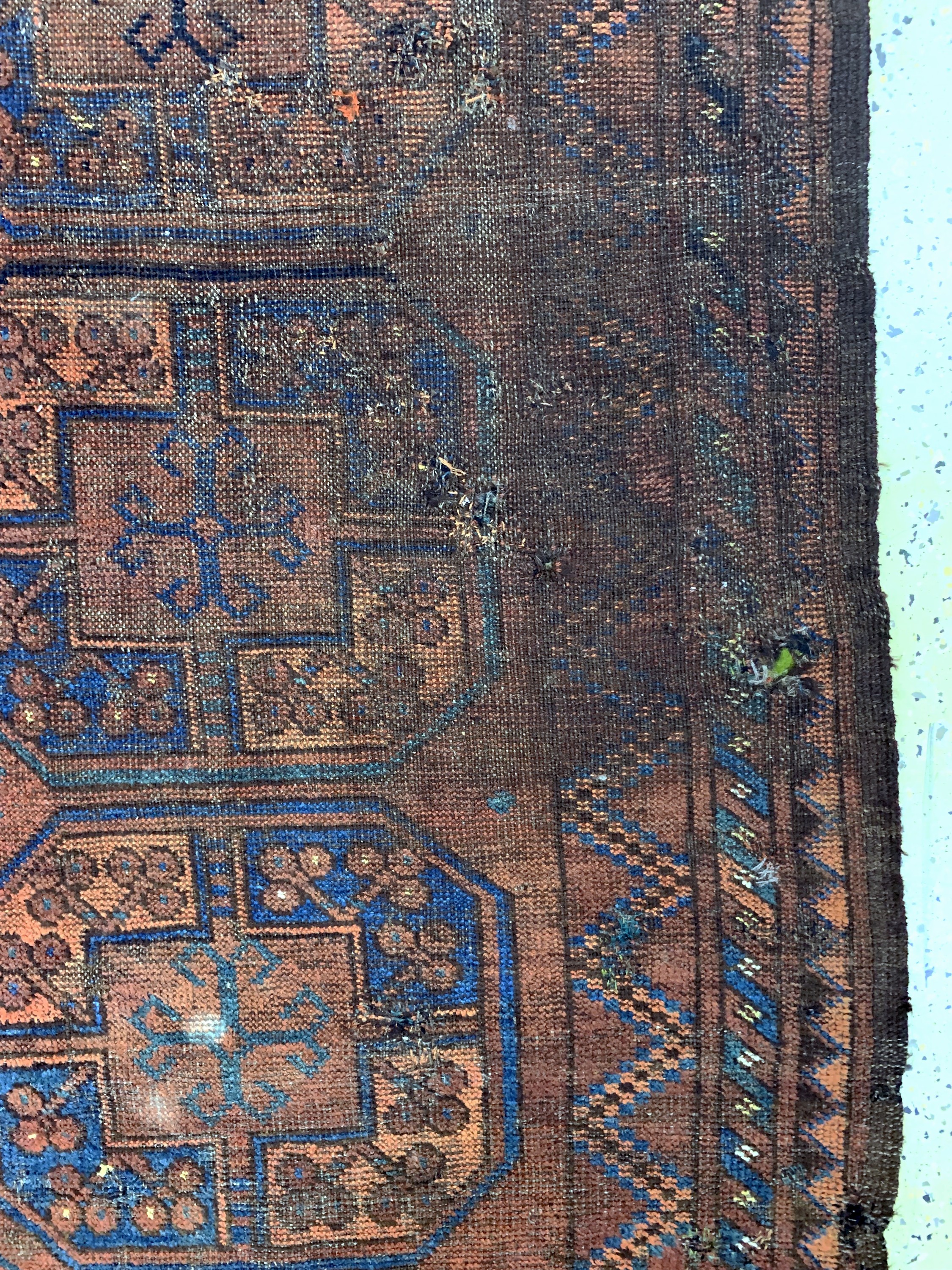 Detail f: Ersari antik, Turkmenistan, 19.Jhd, Wolle auf Wolle, ca. 293 x 190 cm, EHZ: 4