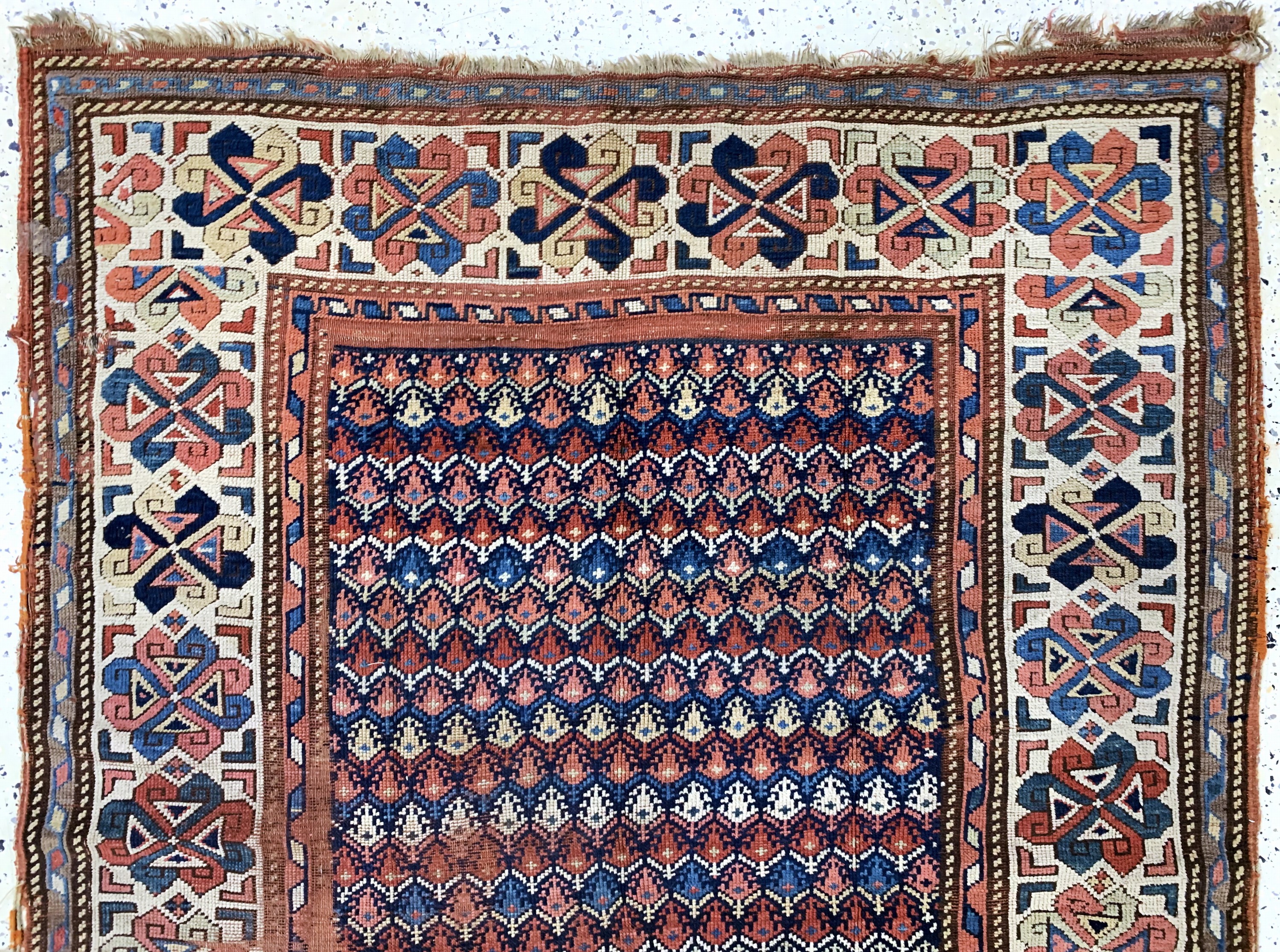 Detail a: Antiker Shahsawan, Persien, 19.Jhd, Wolle auf Wolle, ca. 372 x 140 cm, EHZ: 4