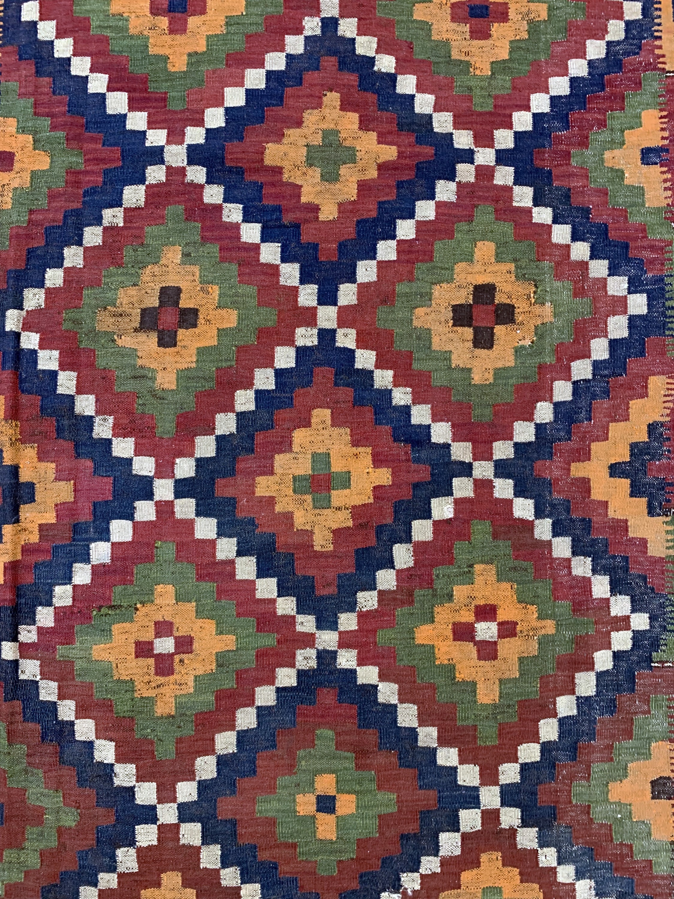 Detail c: Uzbek Kelim antik, Uzbekistan, 19.Jhd, Wolle auf Wolle, ca. 307 x 209 cm, EHZ: 3