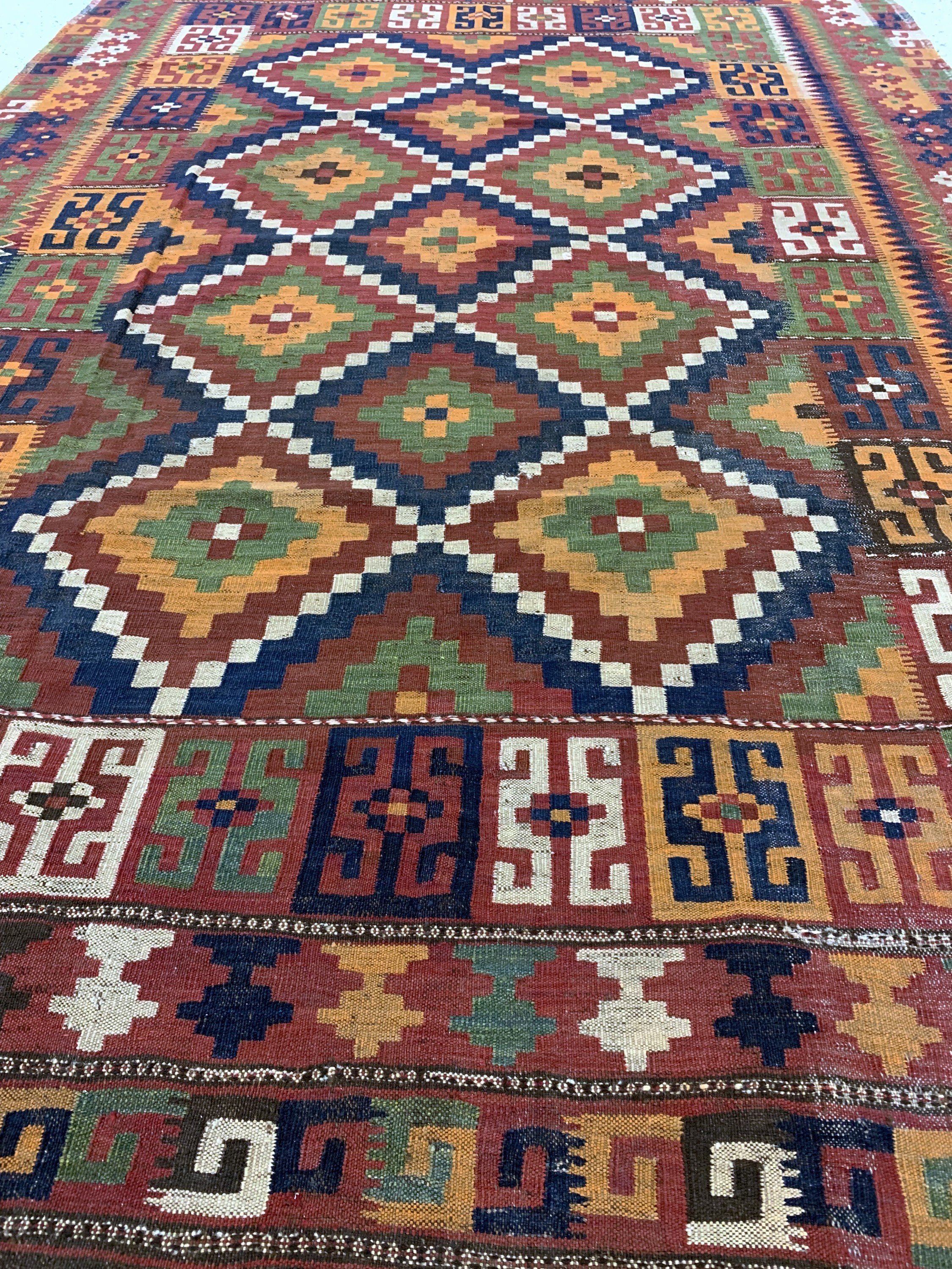 Detail f: Uzbek Kelim antik, Uzbekistan, 19.Jhd, Wolle auf Wolle, ca. 307 x 209 cm, EHZ: 3