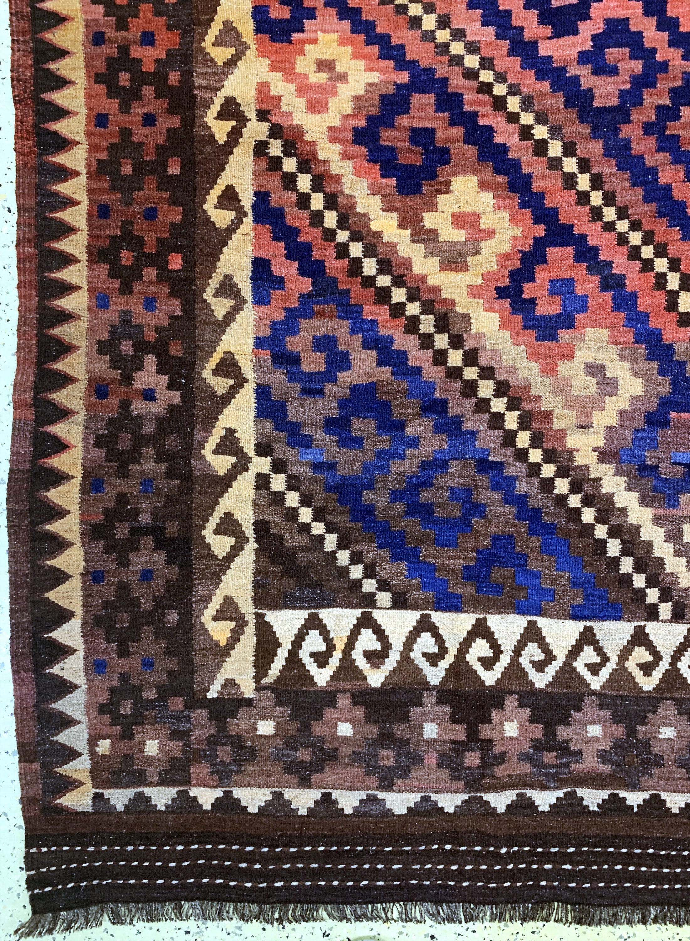Detail b: Uzbek Kelim, Uzbekistan, Anfang 20.Jhd, Wolle auf Wolle, ca. 530 x 300 cm, EHZ: 2
