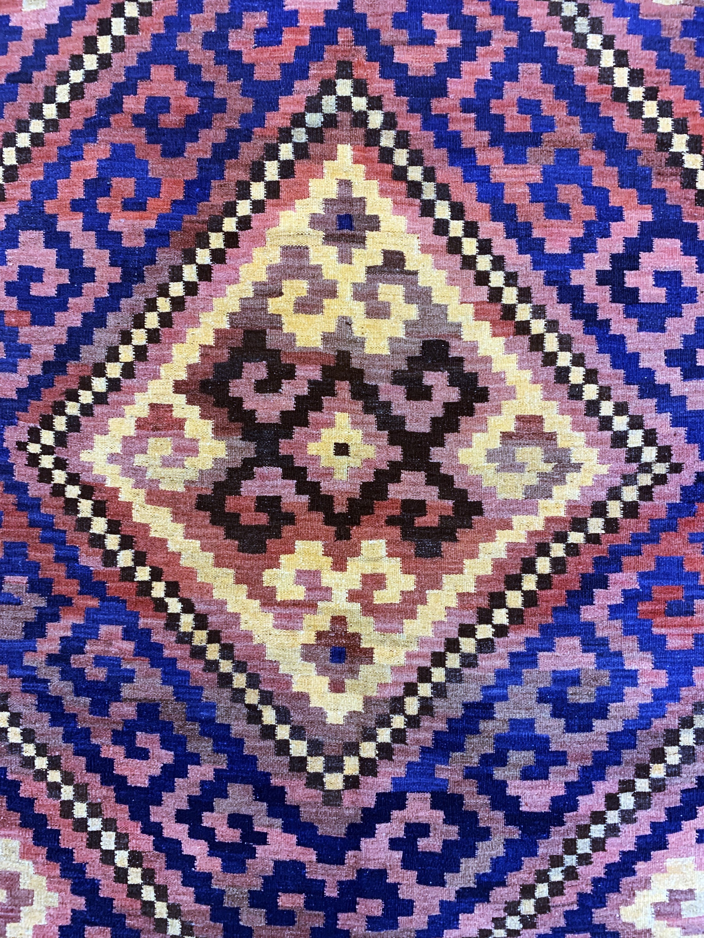 Detail d: Uzbek Kelim, Uzbekistan, Anfang 20.Jhd, Wolle auf Wolle, ca. 530 x 300 cm, EHZ: 2