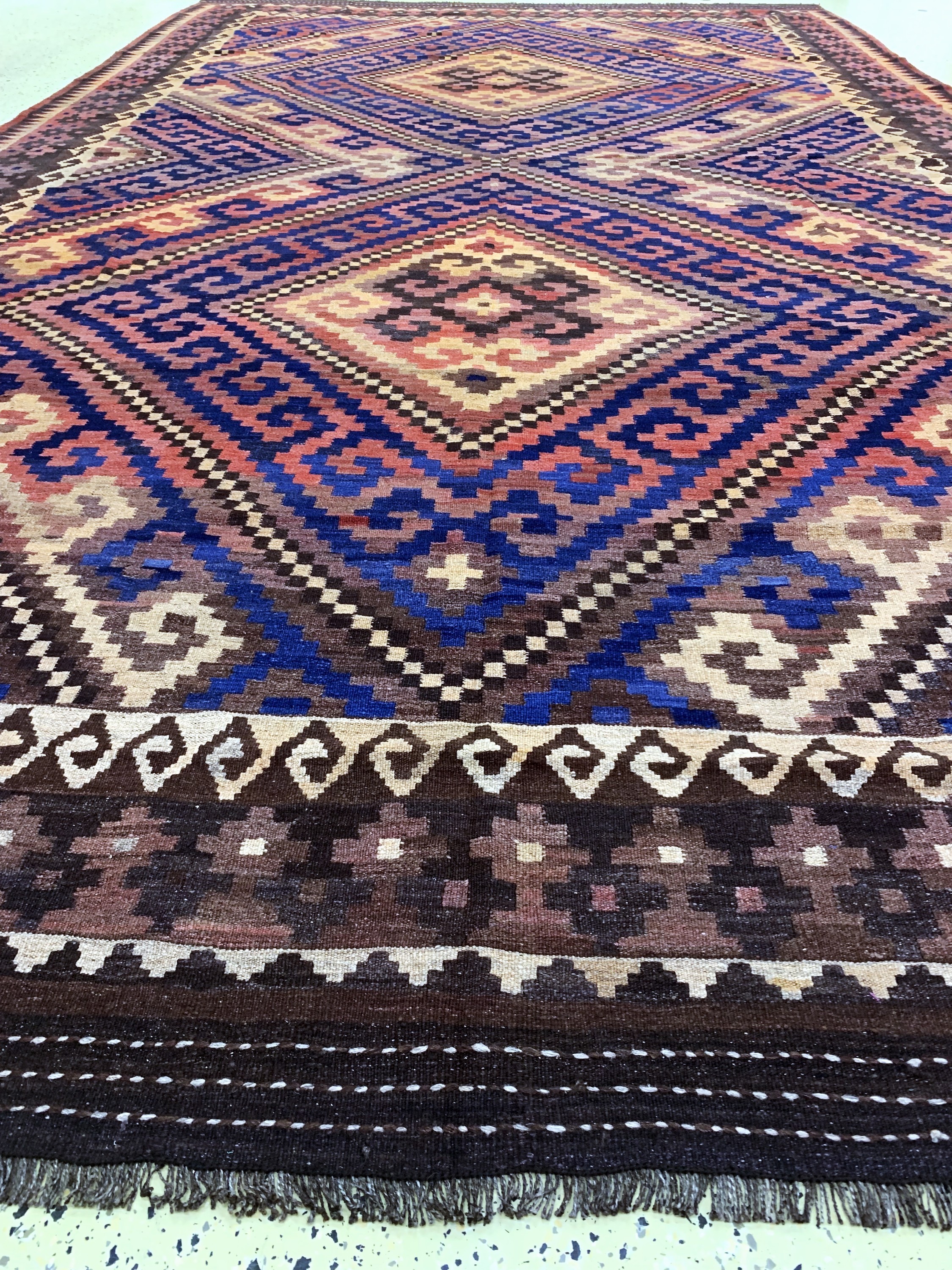 Detail g: Uzbek Kelim, Uzbekistan, Anfang 20.Jhd, Wolle auf Wolle, ca. 530 x 300 cm, EHZ: 2