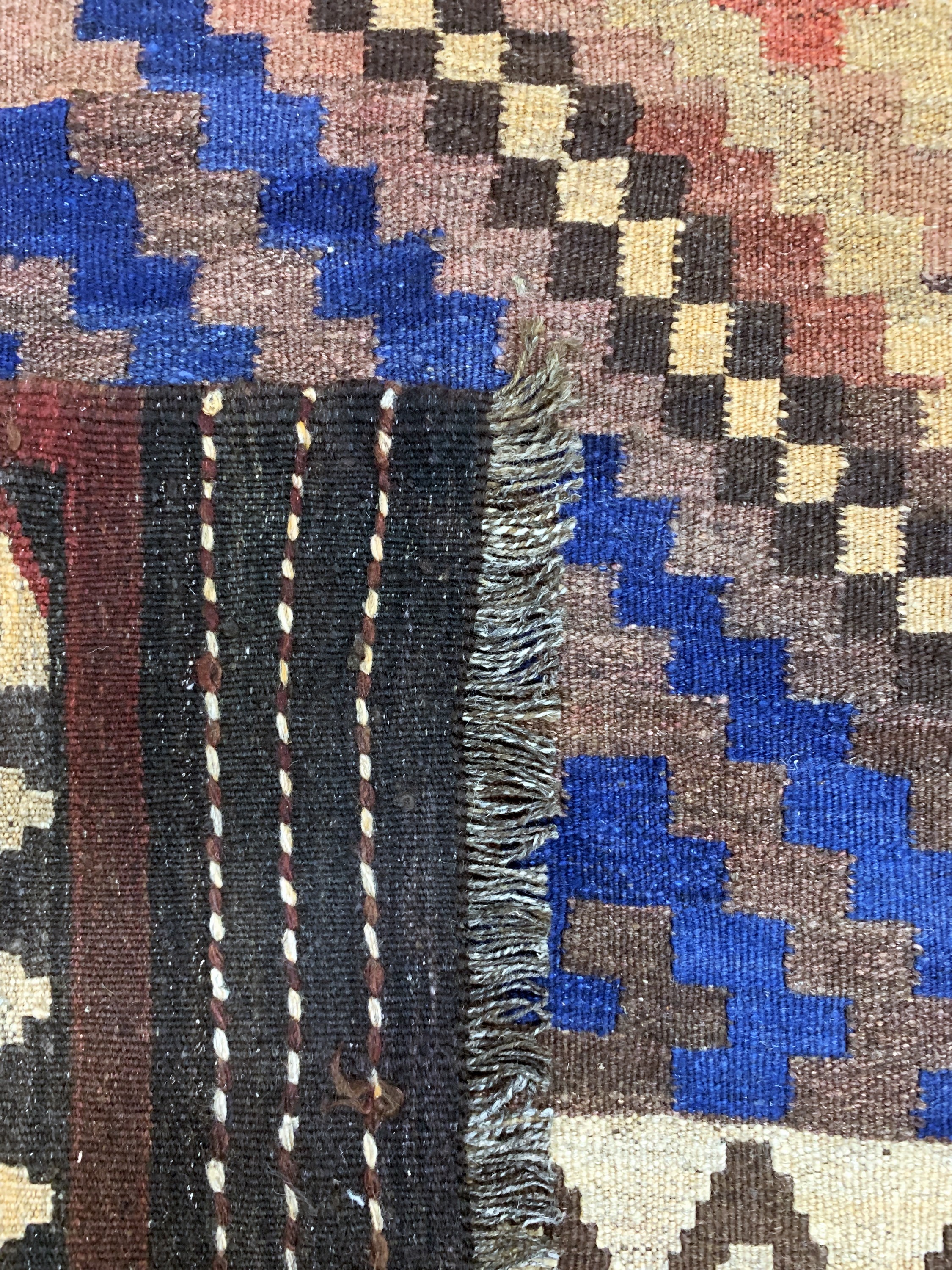Detail h: Uzbek Kelim, Uzbekistan, Anfang 20.Jhd, Wolle auf Wolle, ca. 530 x 300 cm, EHZ: 2