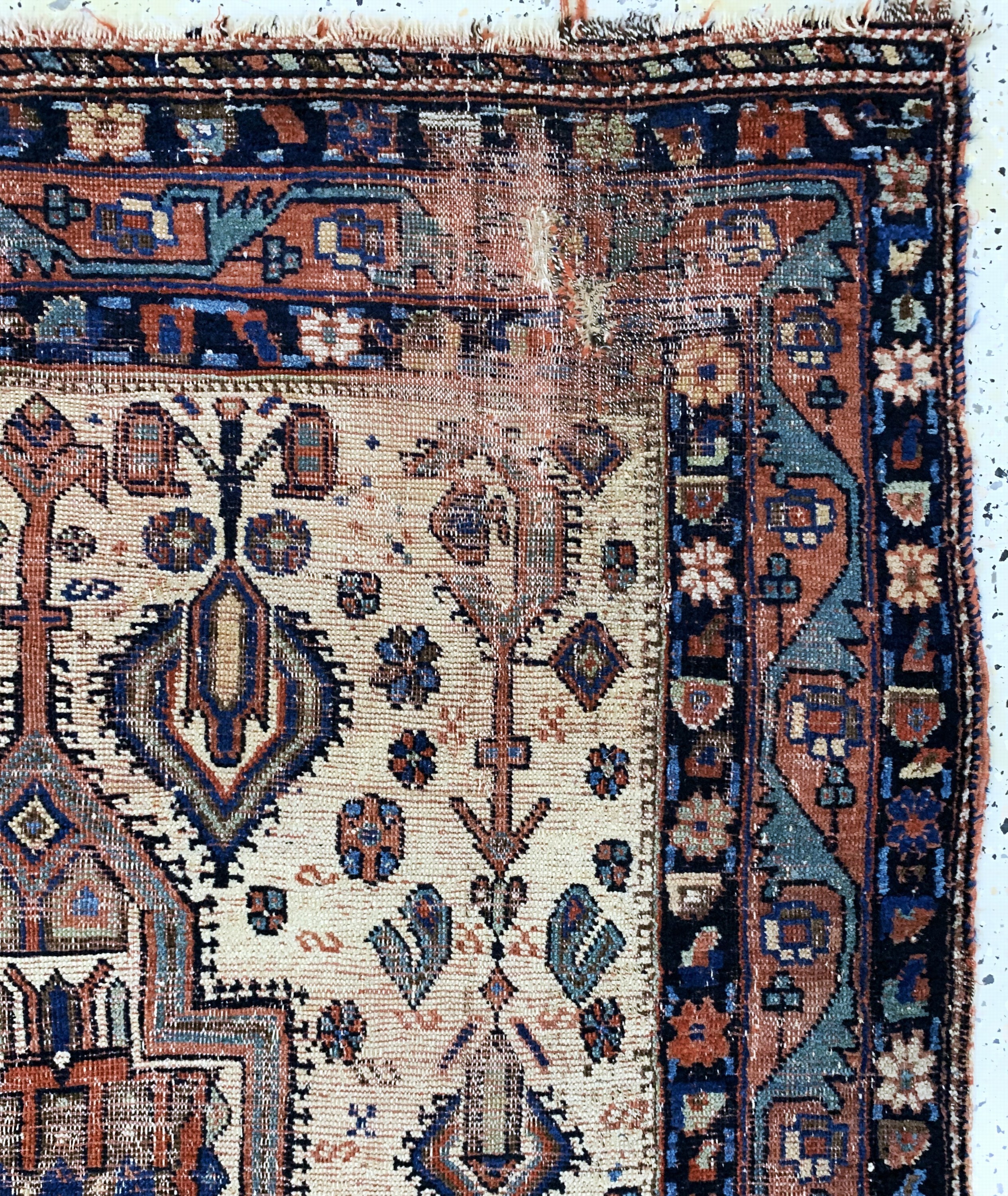 Detail e: Afschar antik, Persien, 19.Jhd, Wolle auf Wolle, ca. 181 x 150 cm, EHZ: 4