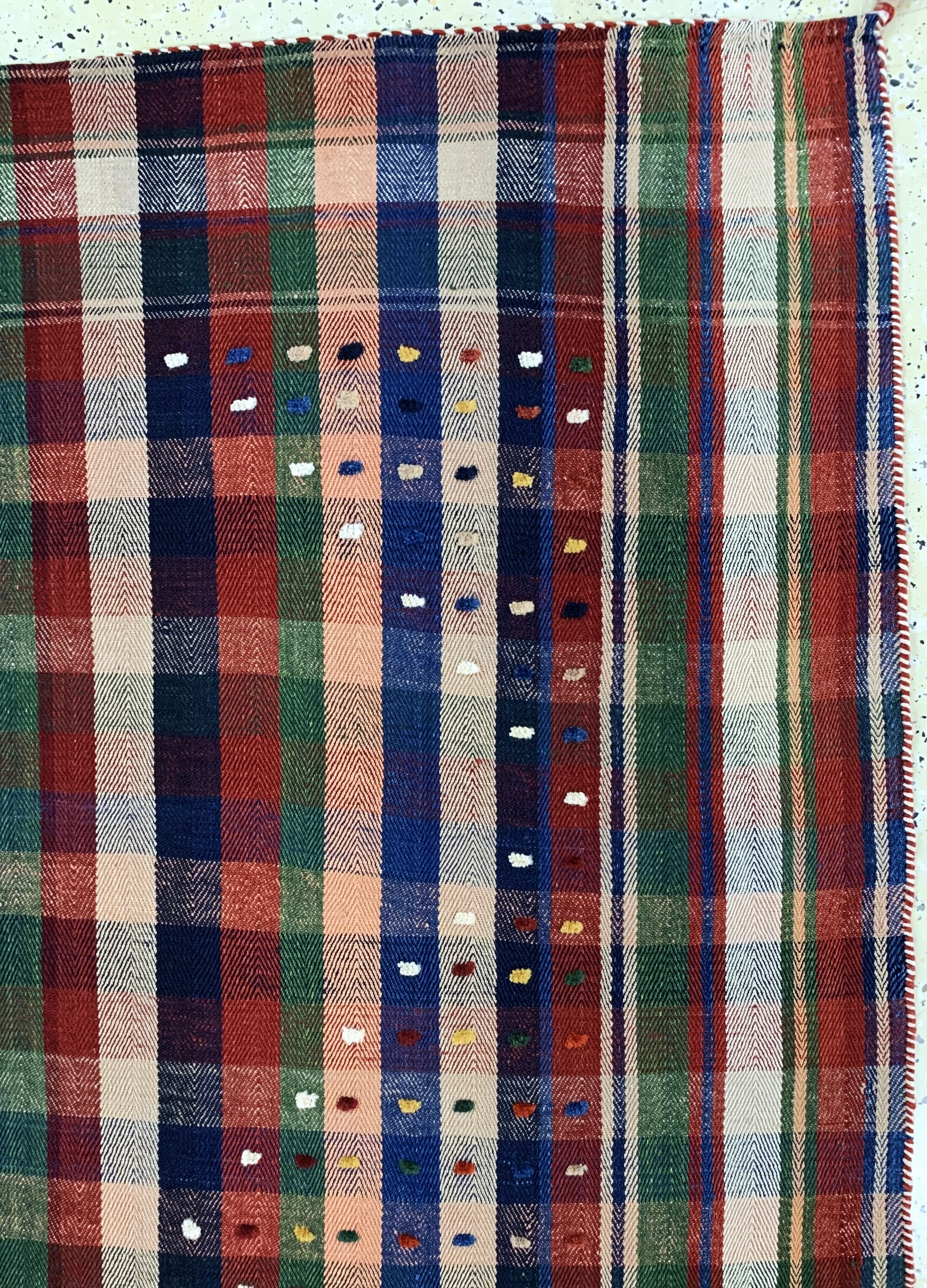 Detail d: Ghaschgai"Djajim"alt, Persien, Mitte 20.Jhd, Wolle auf Wolle, ca. 218 x 182 cm, EHZ: 2