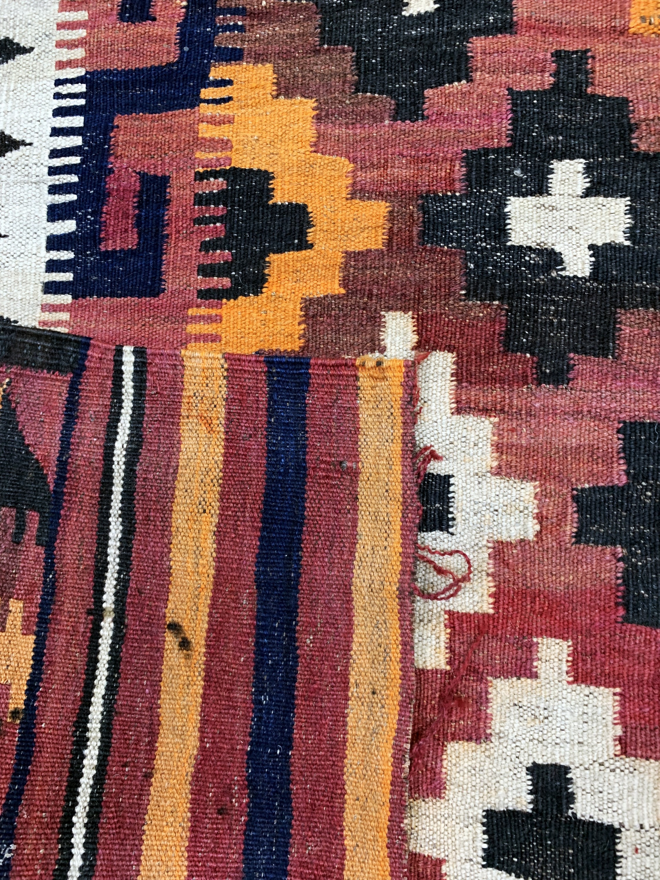 Detail f: Maymaneh Kelim, Afghanistan, Mitte 20.Jhd, Wolle auf Wolle, ca. 336 x 218 cm, EHZ: 3