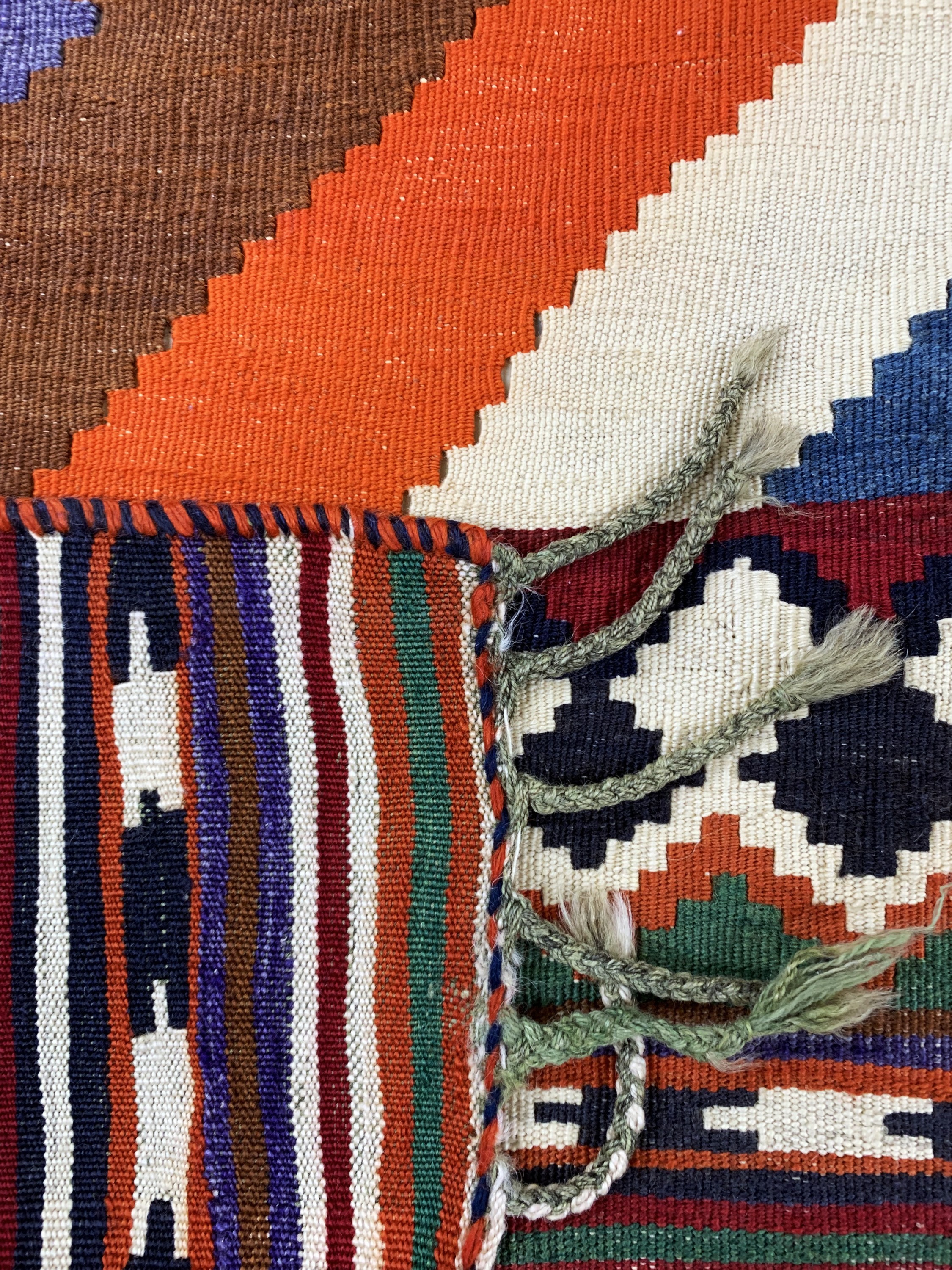 Detail f: Ghaschgai Kelim, Persien, Anfang 20.Jhd, Wolle auf Wolle, ca. 193 x 135 cm, EHZ: 1-2