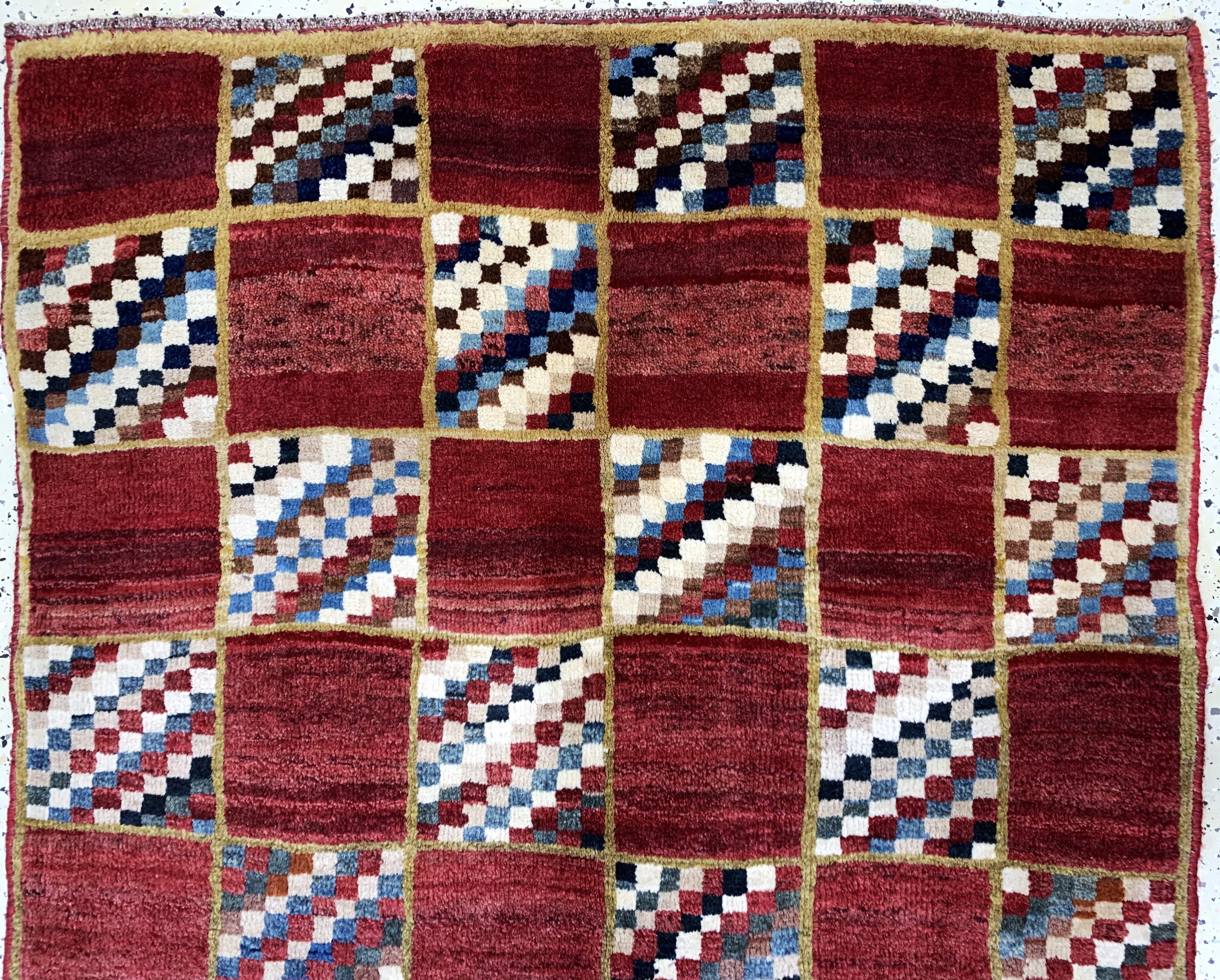 Detail a: Ghaschgai Gabbeh, Persien, Mitte 20.Jhd, Wolle auf Wolle, ca. 178 x 108 cm, EHZ: 1-2