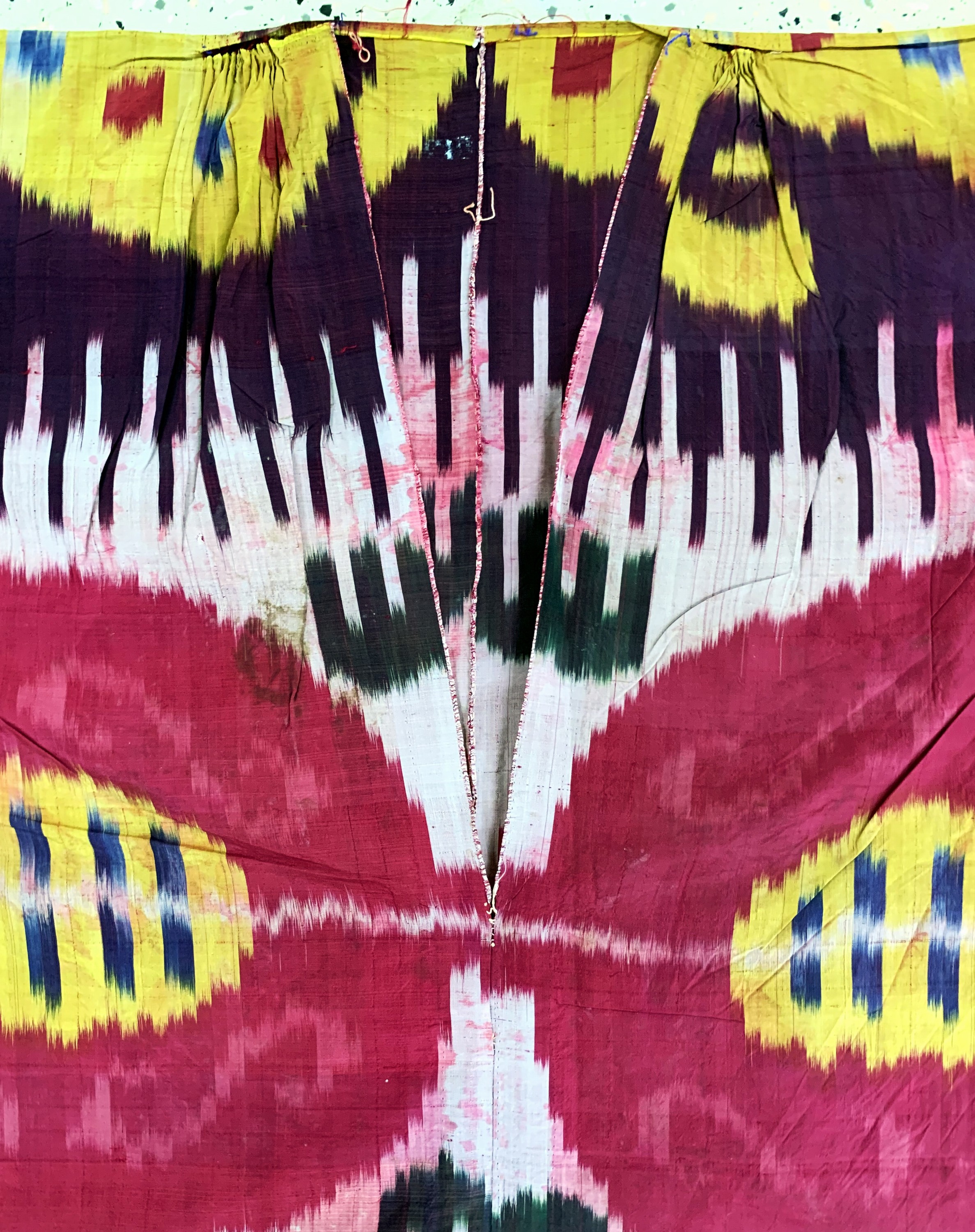 Detail b: Antike"Ikat"Robe, Uzbekistan, 19.Jhd, Seide, Männergrösse, EHZ: 3