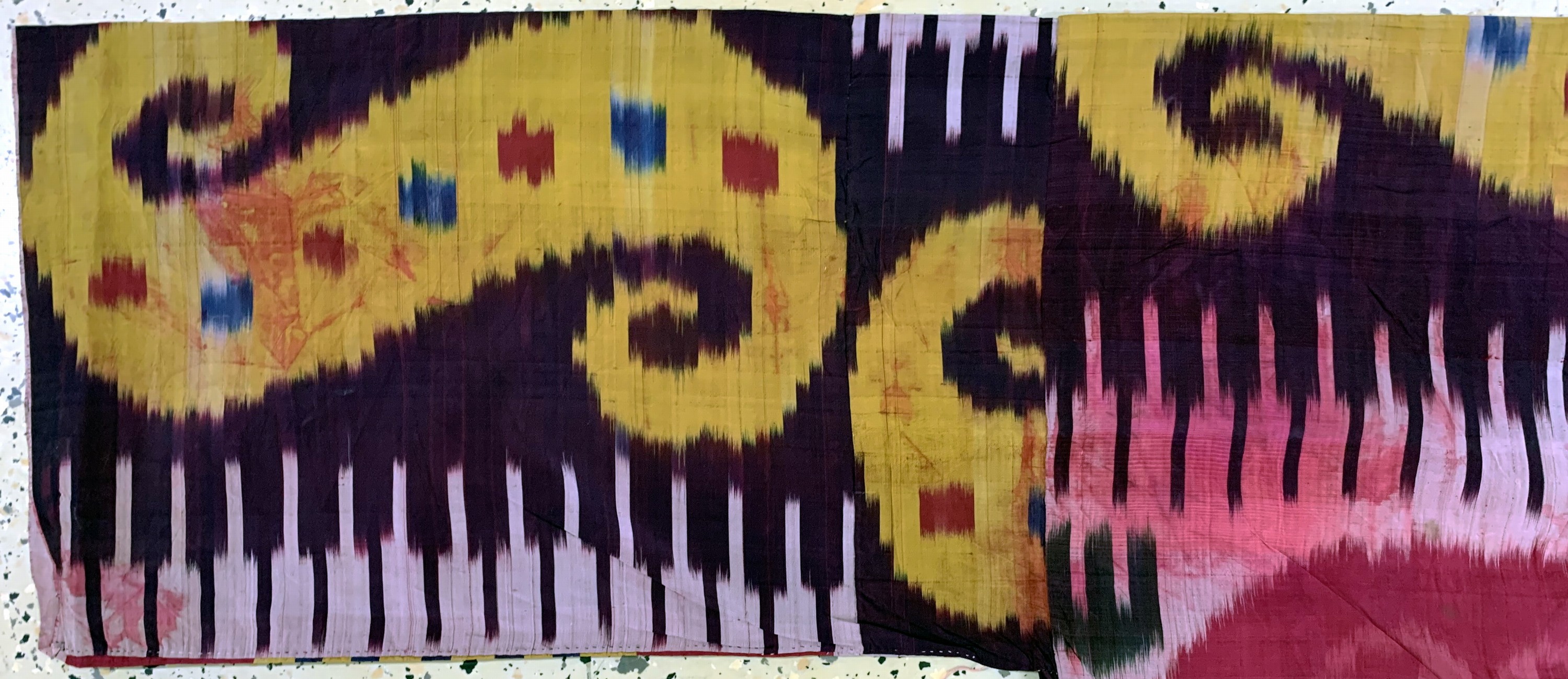 Detail c: Antike"Ikat"Robe, Uzbekistan, 19.Jhd, Seide, Männergrösse, EHZ: 3