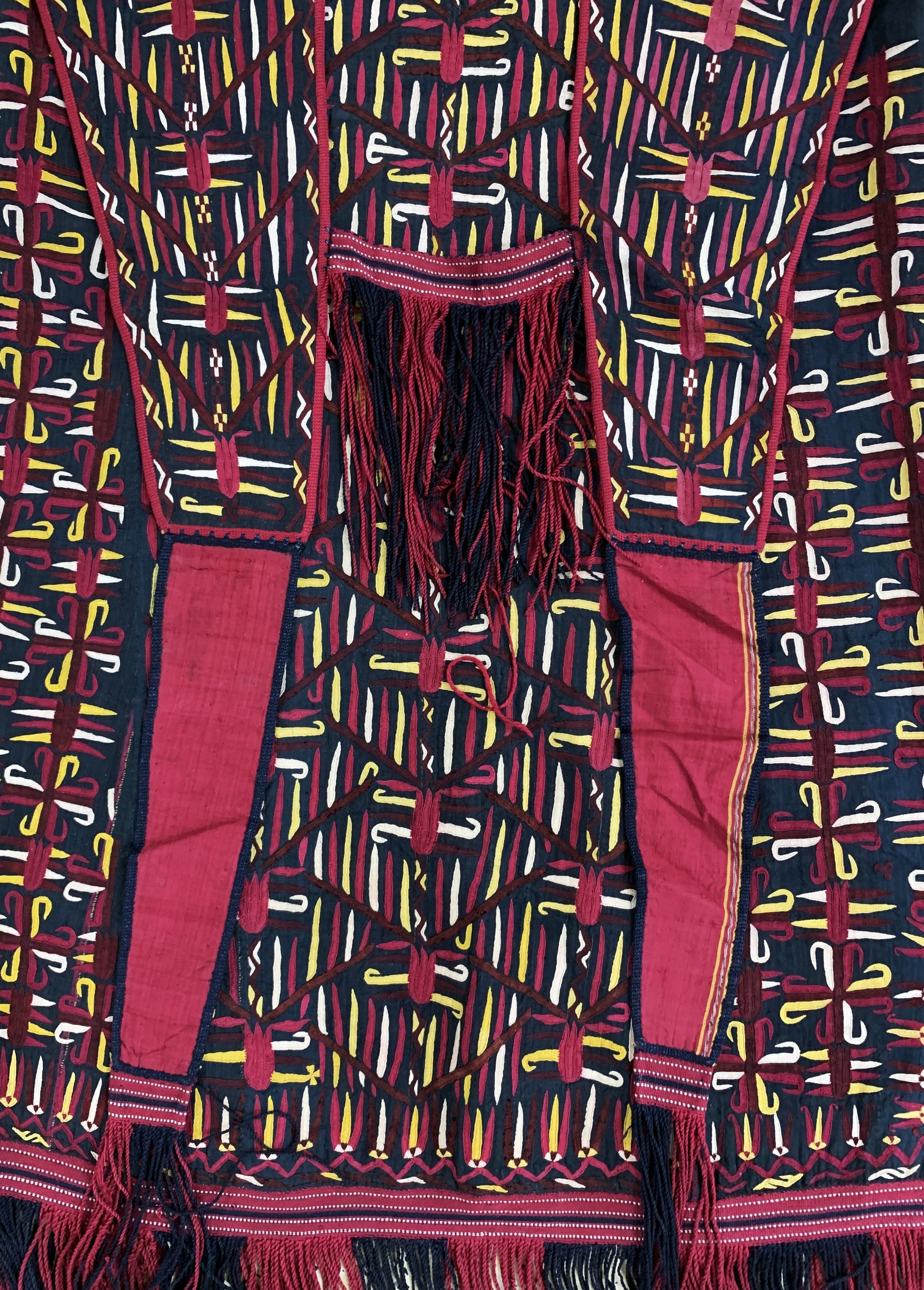 Detail d: Tekke"Chirpy", Turkmenistan, Anfang 20.Jhd,Seidenstickerei, Frauengrösse, EHZ: 2