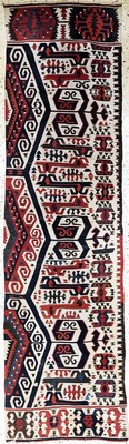 Image Aksaray Kelim antik, Türkei, um 1900, Wolleauf Wolle, ca. 290 x 80 cm, EHZ: 3, ...