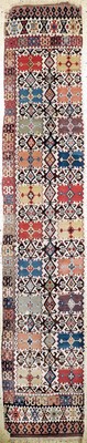 Image Konya Kelim antik, Türkei, 19.Jhd, Wolle auf Wolle, ca. 407 x 77 cm, EHZ: 4
