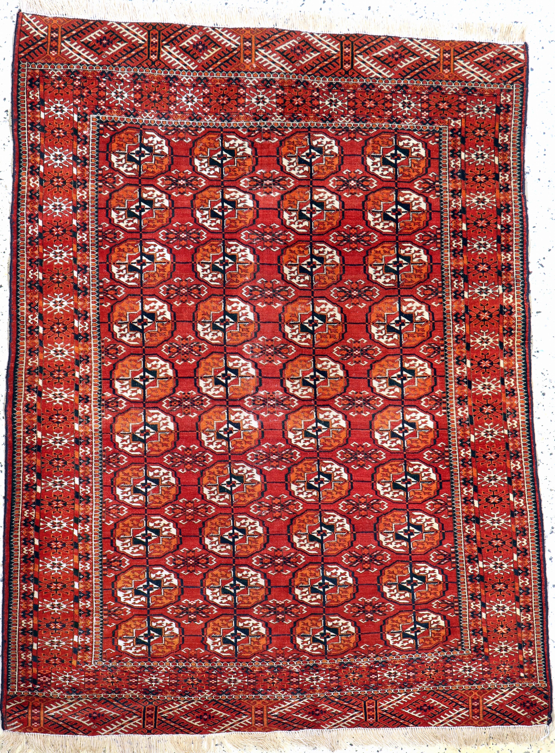 Tekke Herdteppich, Turkmenistan, um 1900, Wolle auf Wolle, ca. 163 x 119 cm, EHZ: 2-3