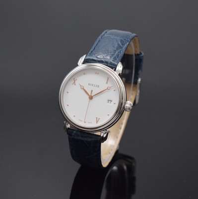 Image 26864198 - KOLLER Armbanduhr in Edelstahl Referenz 69600, Schweiz akt. Produktion, Automatik, ...