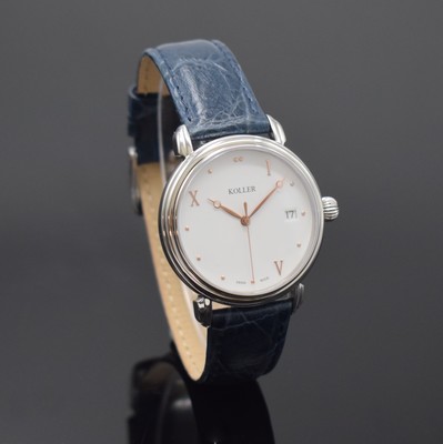 26864198b - KOLLER Armbanduhr in Edelstahl Referenz 69600, Schweiz akt. Produktion, Automatik, ...