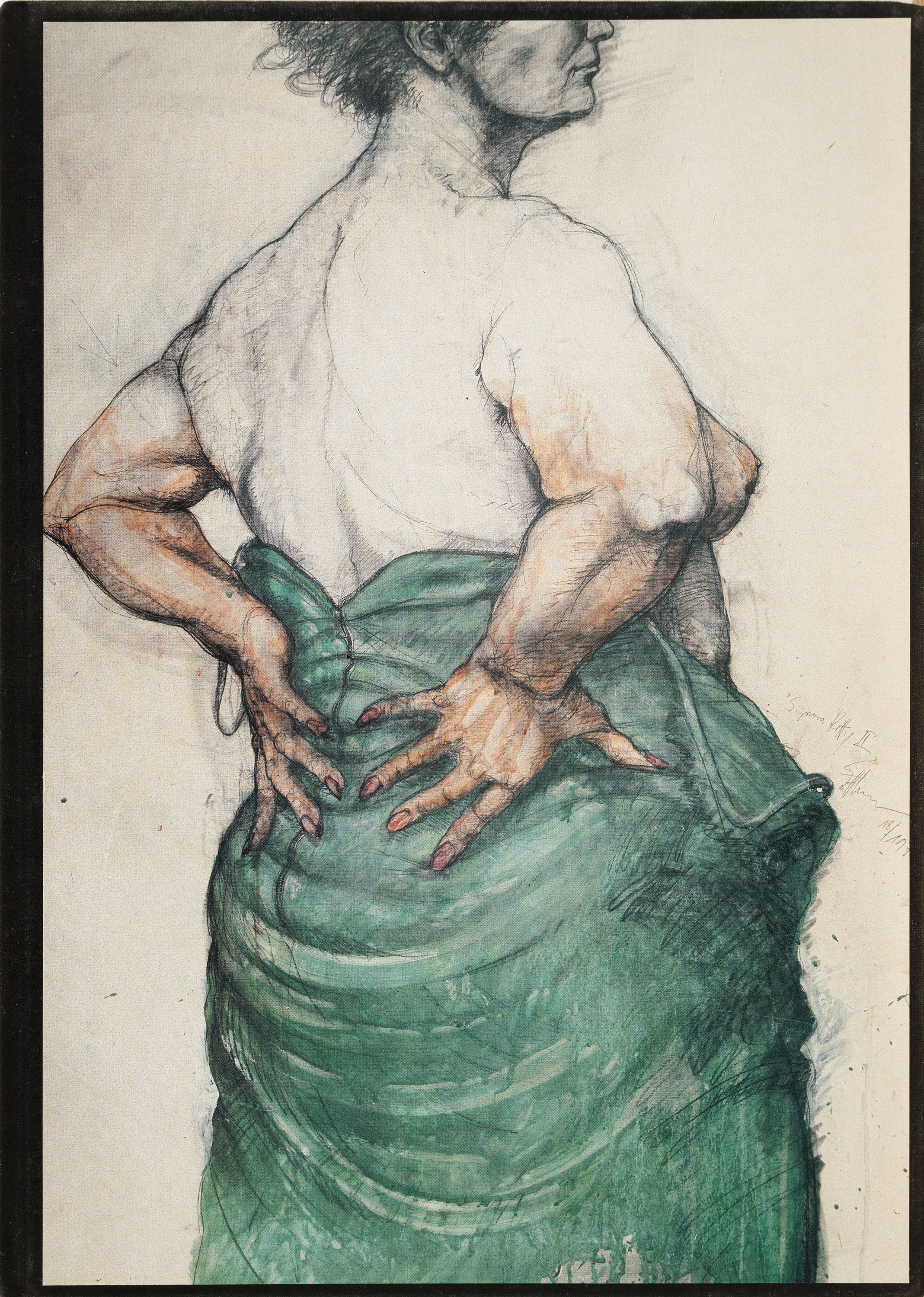 Detail k: Erhard Göttlicher, geb. 1946 Graz, "Provozierende Zeichnungen", Friedberg (Hessen), Draier-Verlag 1958, mit beigegebenerOriginalradierung ...