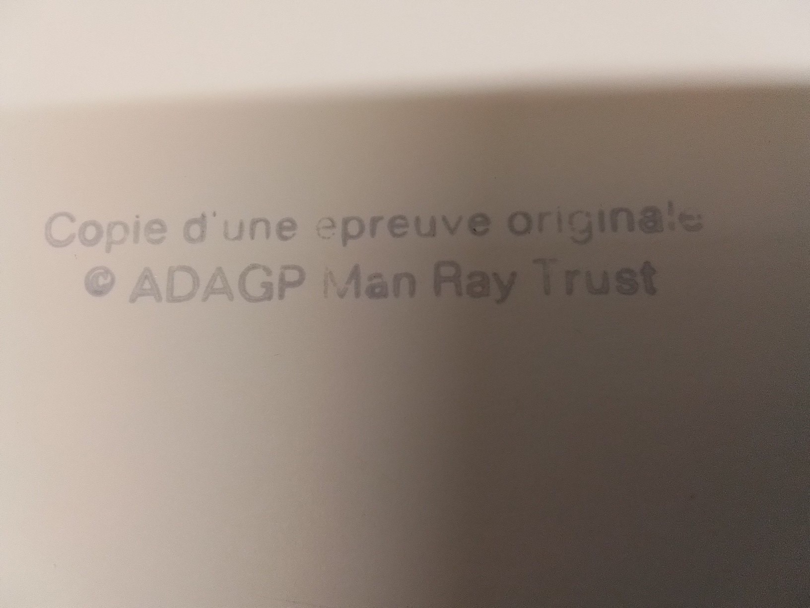 Detail b: Man Ray, 1890 Philadelphia-1976 Paris, Retour a la raison, Edition griffelkunst 1991, Blattgr. ca. 30.5x24cm, u.Gl., R.