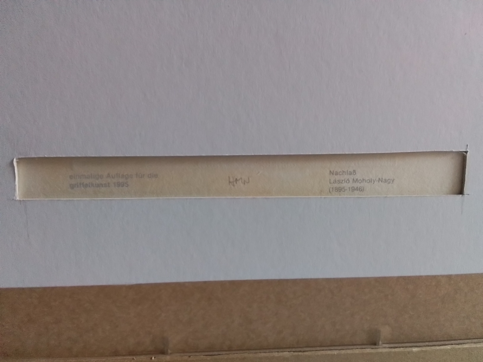Detail b: Laszlo Moholy-Nagy, 1895Bacsborsod/Ungarn-1946 Chicago/USA, Konstruktion mit Kreuz, Radierung aus der Edition griffelkunst aus dem Jahr 1995, ...