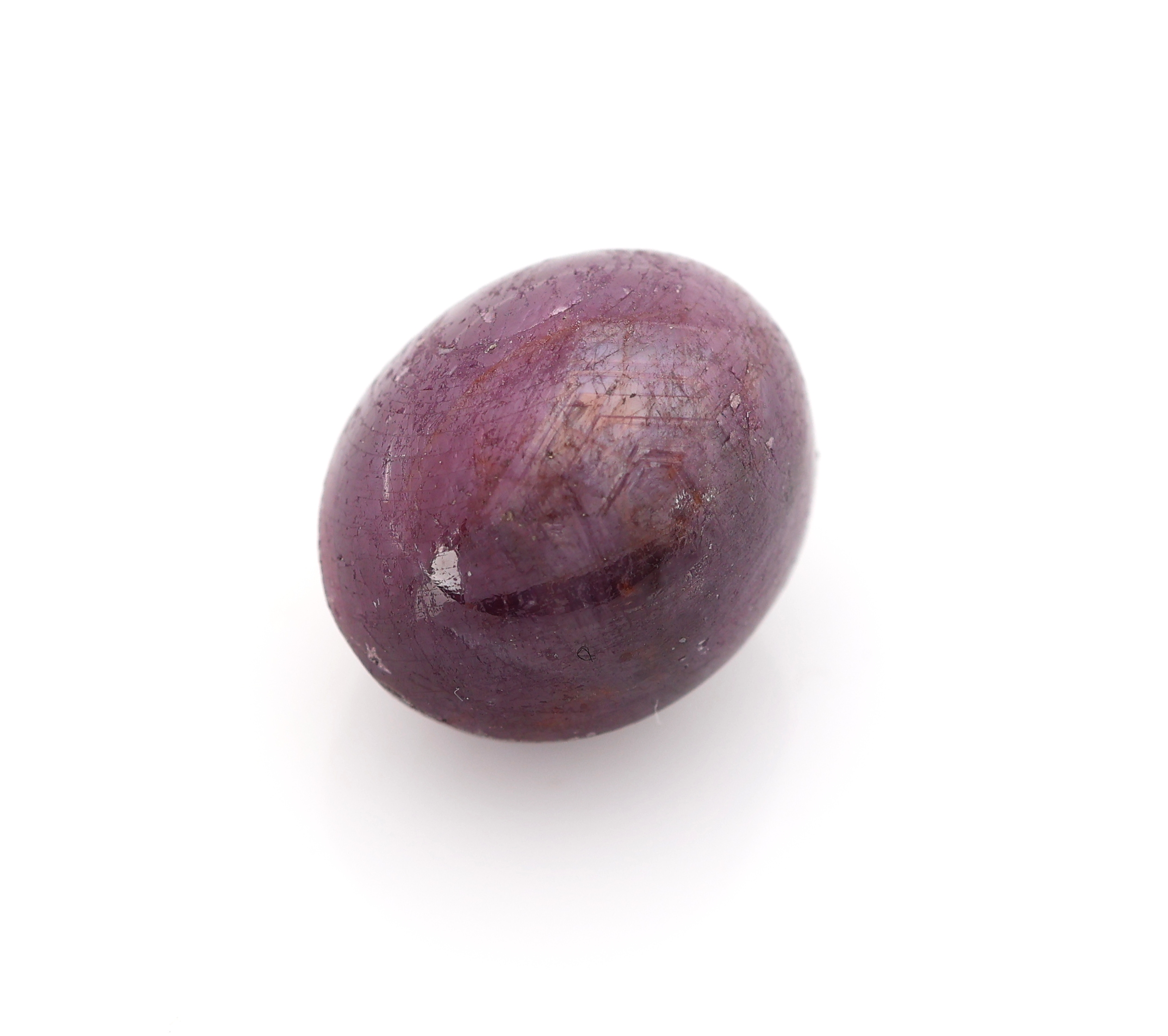 Loser Sternrubin, ca. 22.15 ct, ovaler Cabochon