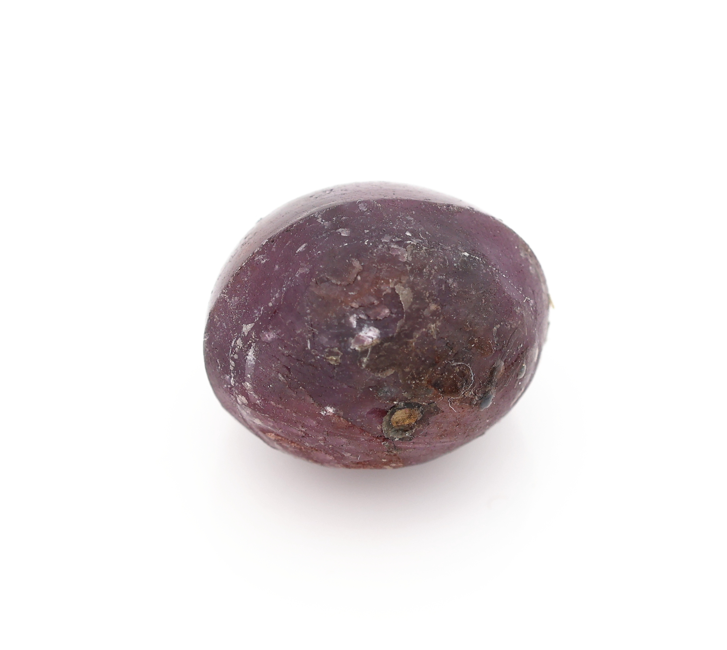 Detail a: Loser Sternrubin, ca. 22.15 ct, ovaler Cabochon