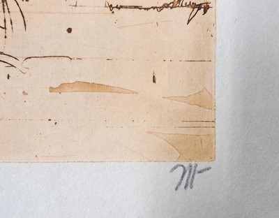 26866543a - Horst Janssen, 1929-1995, Britta im Anmarsch, Farblithographie von 1988, re. u. monogr., ...