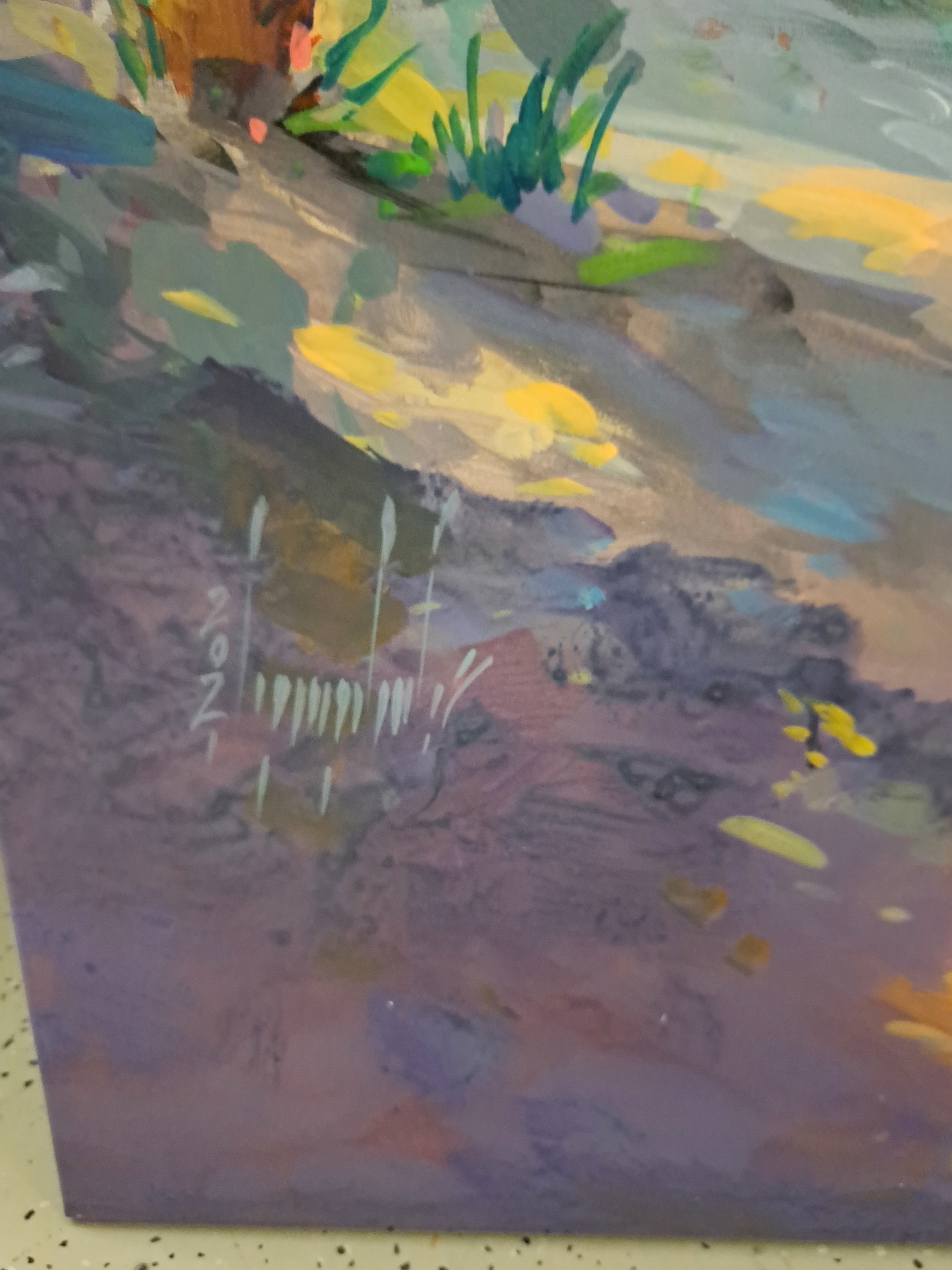 Detail a: Abbas Al-Mosawi, geb. 1952, ist einer der bekanntesten Künstler des mittleren Osten, mit vielen Ausstellungen und Projekten weltweit, er ist ...