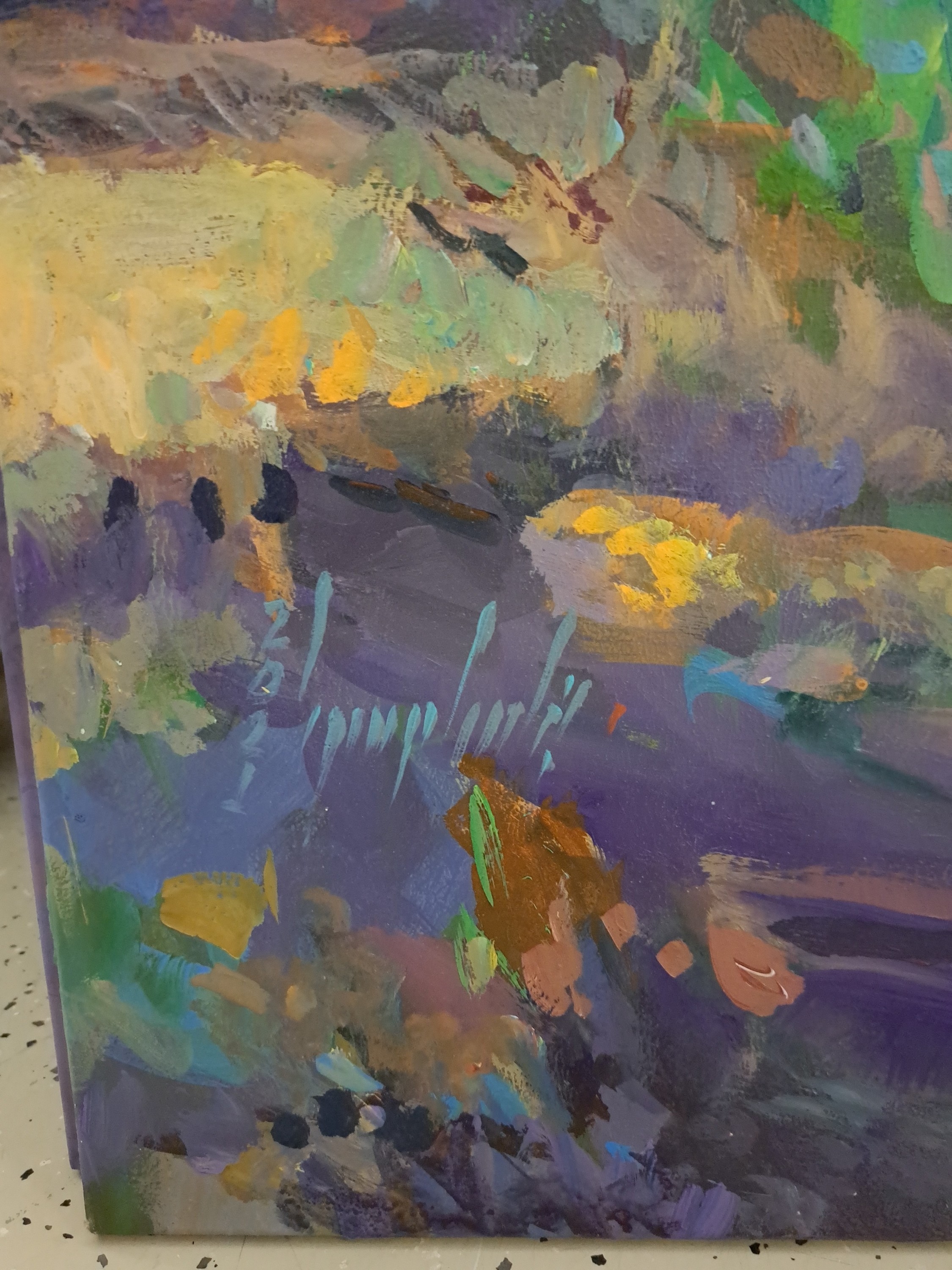 Detail a: Abbas Al-Mosawi, geb. 1952, ist einer der bekanntesten Künstler des mittleren Osten, mit vielen Ausstellungen und Projekten weltweit, er ist ...