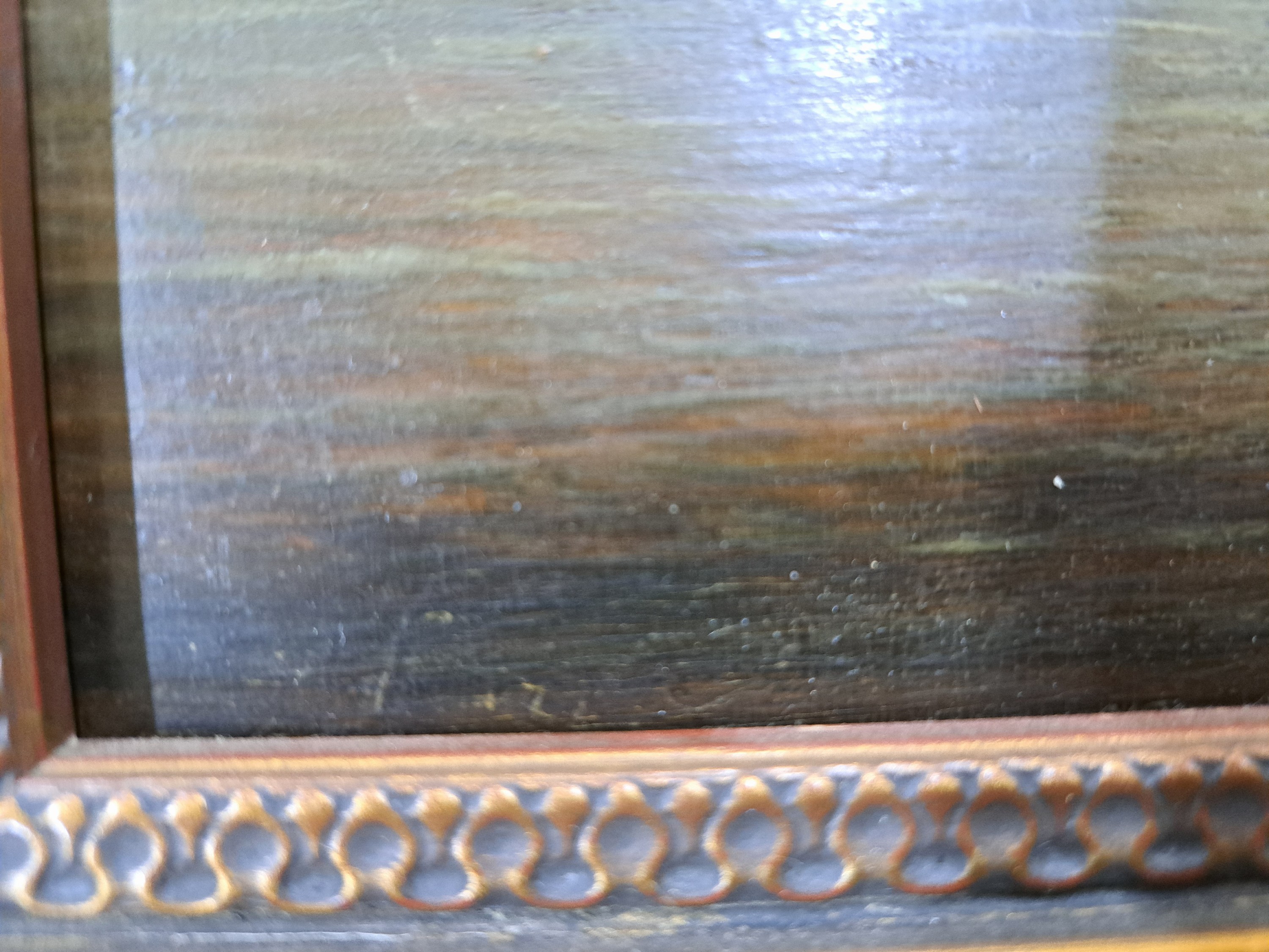 Detail b: Ludolf Bakhuizen, 1630 Emden-1708 Amsterdam, holländische Fischerboote auf offener See, Schiff im Vordergrund mit drei Fischern bei der Arbeit, ...