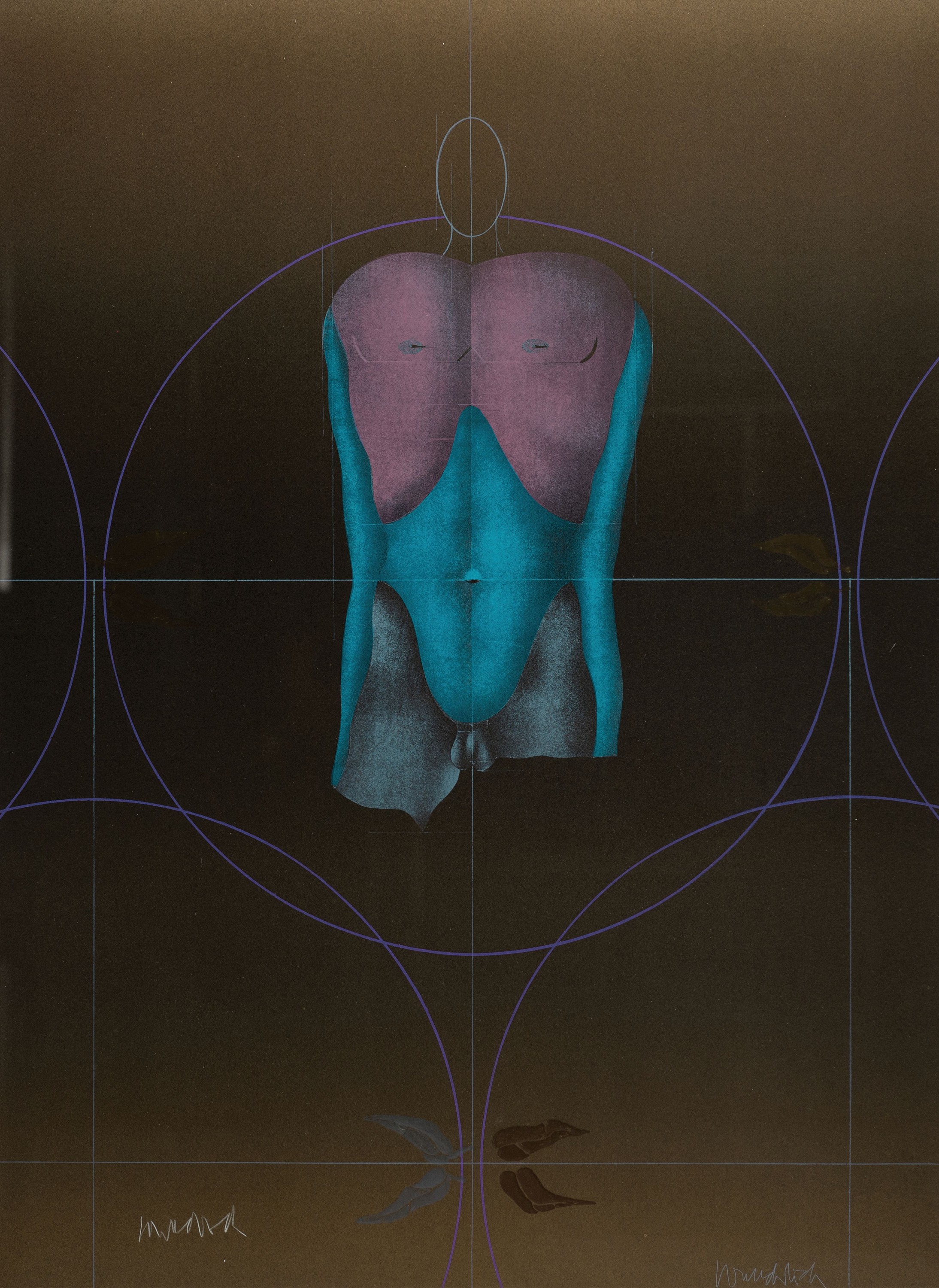 Paul Wunderlich, 1927-2010, Farblithographie, "Süßer Lorbeer", handsigniert, 64x86 cm