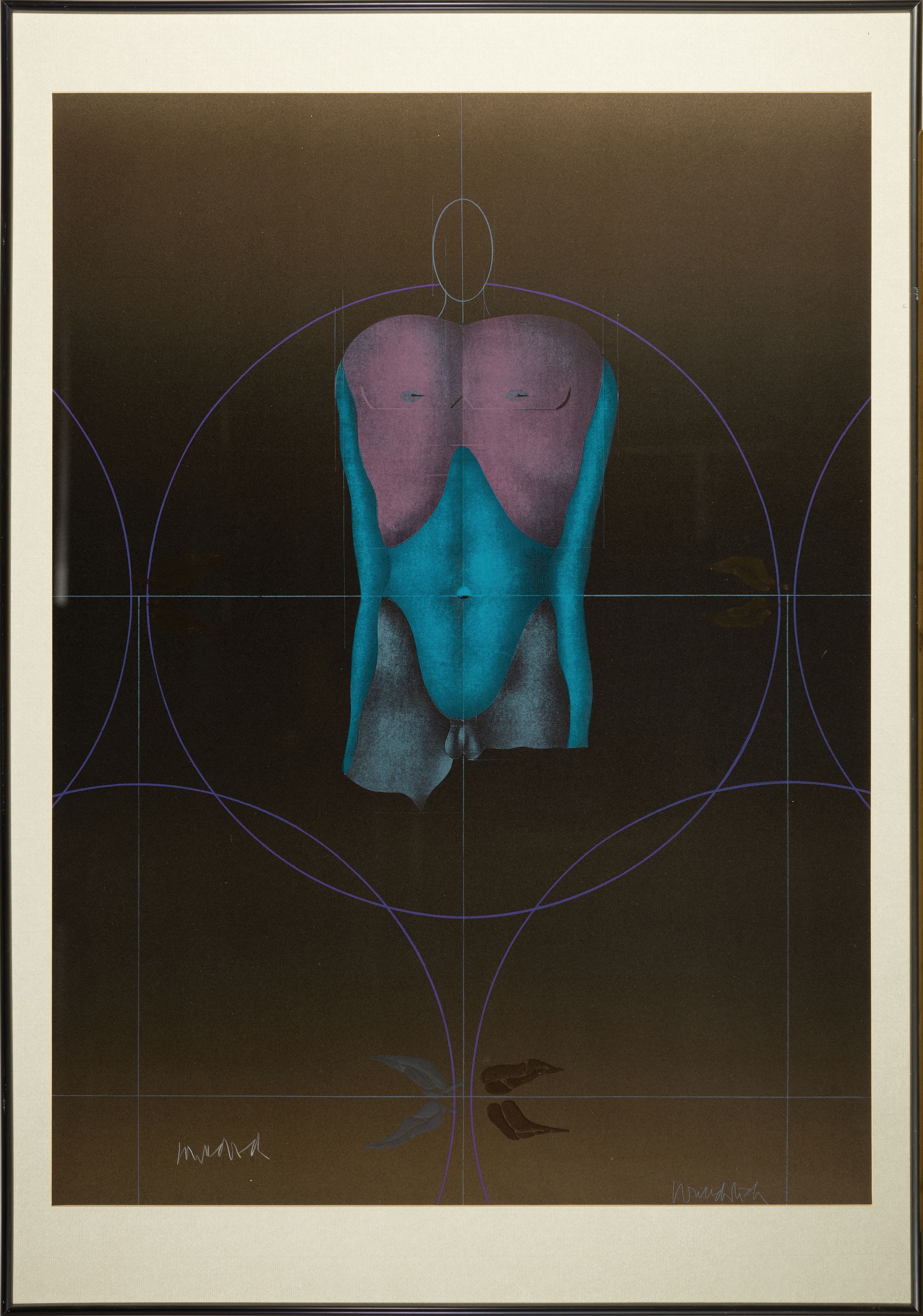 Detail k: Paul Wunderlich, 1927-2010, Farblithographie, "Süßer Lorbeer", handsigniert, 64x86 cm