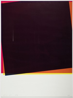 26867626k - Herbert Volz, geb. 1944 Moltketal, Farbserigraphie, abstrakt-geometrische Komposition, ...