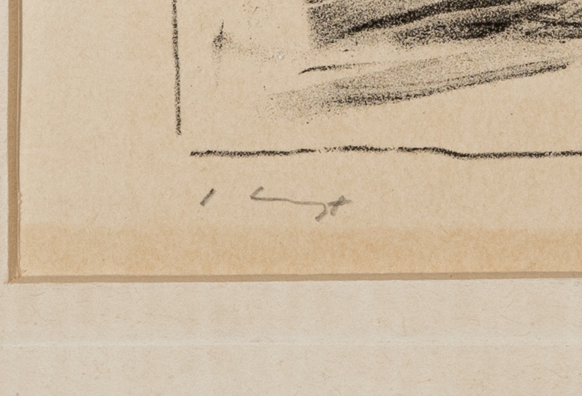 Detail d: Max Slevogt, 1868 Landshut-1932 Neukastel, 3 Lithographien und ein Holzschnitt: drei Kampfszenen aus Achill, je ca. 27x38cm, Holzschnitt aus: Die ...