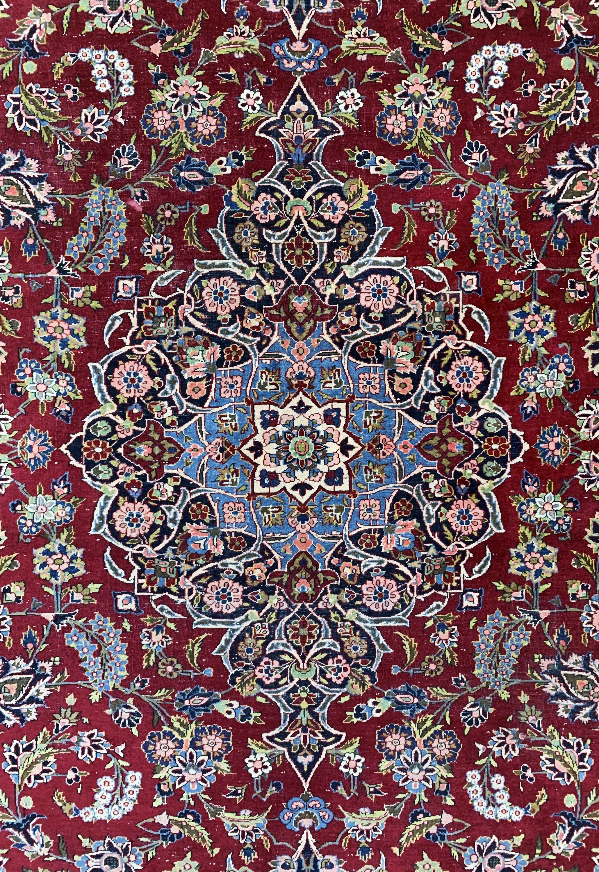 Detail c: Keschan alt fein, Persien, Anfang 20.Jhd, Wolle auf Baumwolle, ca. 410 x 315 cm, EHZ: 3