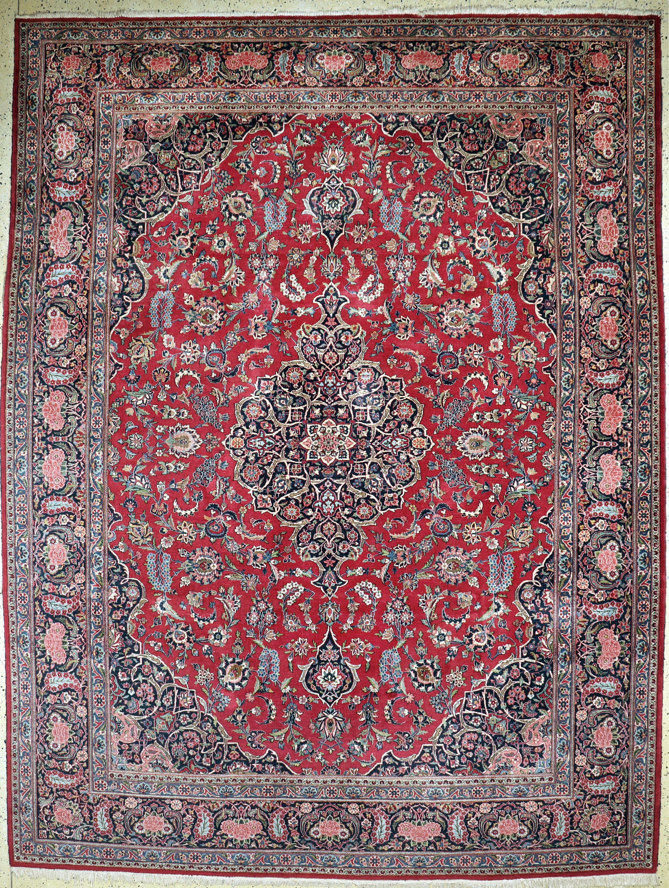 Keschan alt fein, Persien, Anfang 20.Jhd, Wolle auf Baumwolle, ca. 367 x 279 cm, EHZ: 2