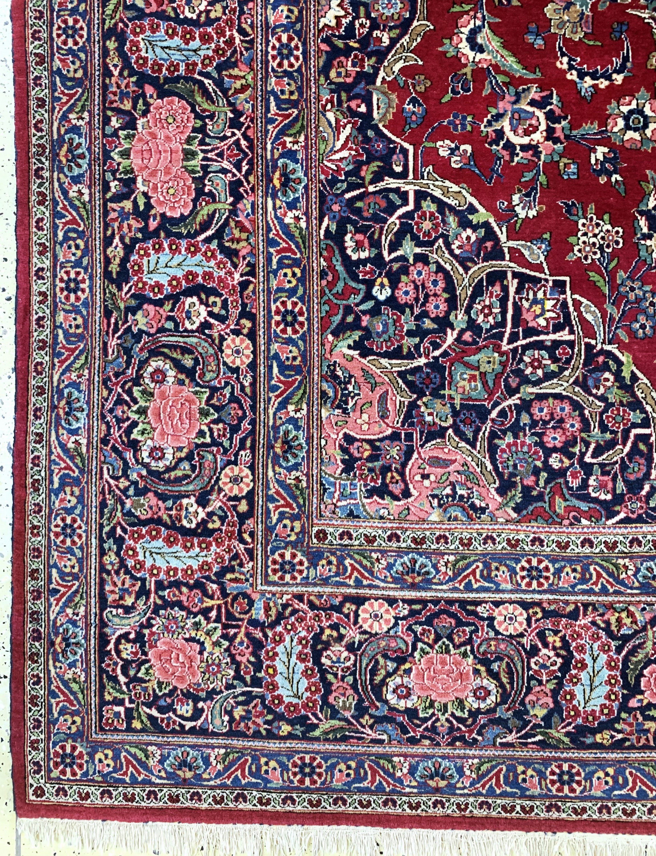 Detail b: Keschan alt fein, Persien, Anfang 20.Jhd, Wolle auf Baumwolle, ca. 367 x 279 cm, EHZ: 2