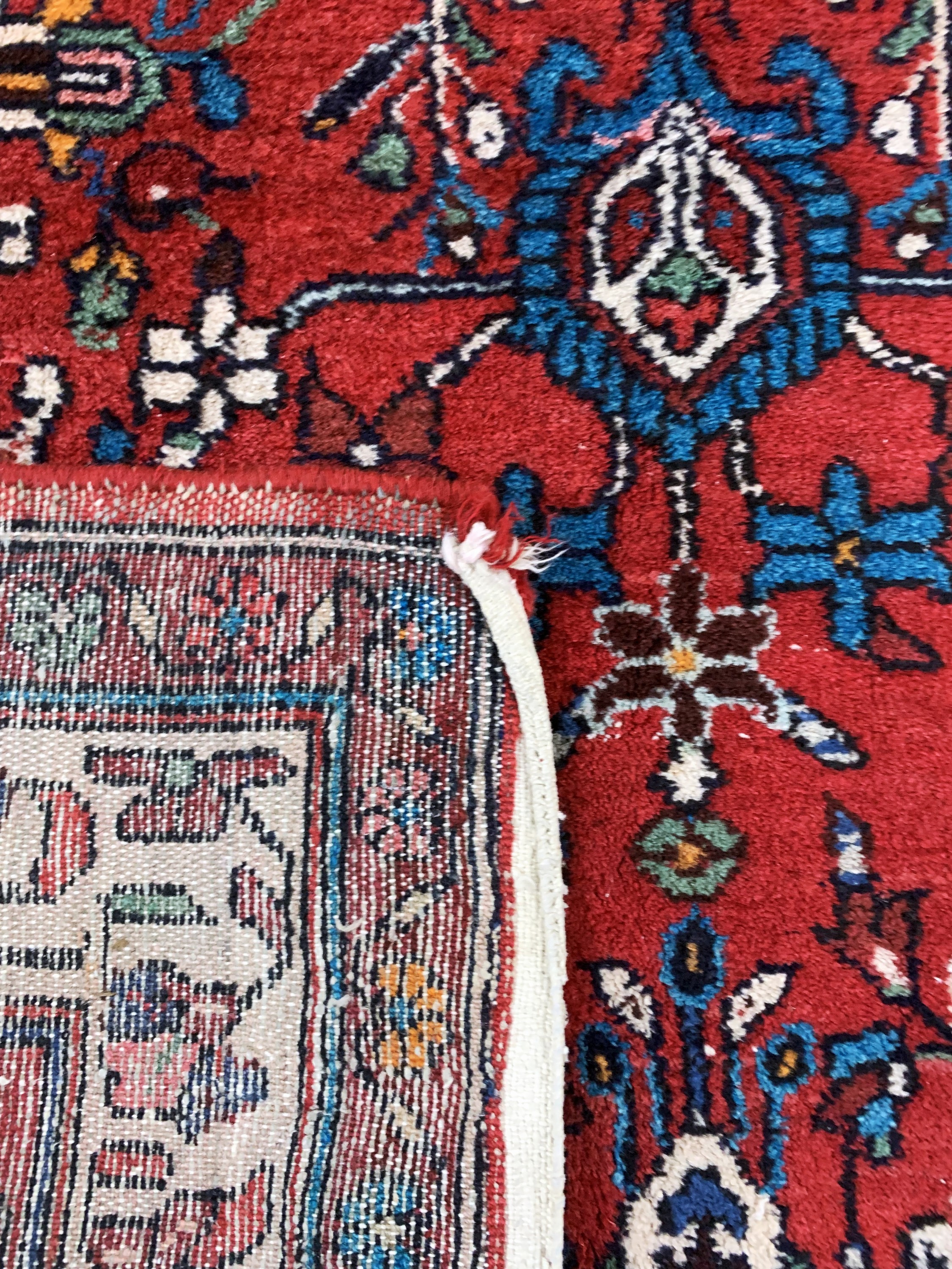 Detail e: Hamadan, Persien, Mitte 20.Jhd, Wolle auf Baumwolle, ca. 200 x 130 cm, EHZ: 2
