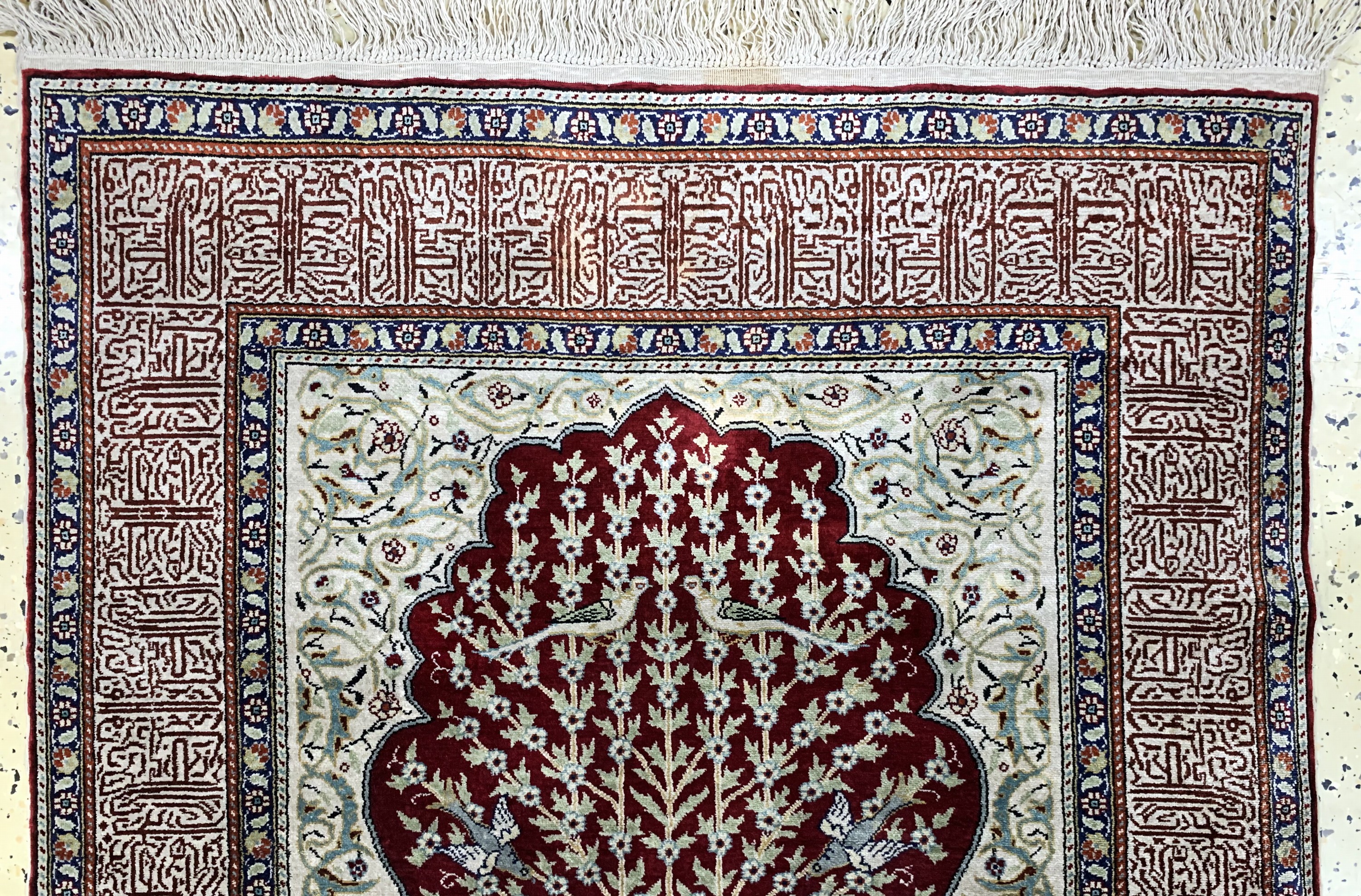 Detail a: Seiden Kayseri, Türkei, Mitte 20.Jhd, reineNaturseide, ca. 137 x 86 cm, EHZ: 2