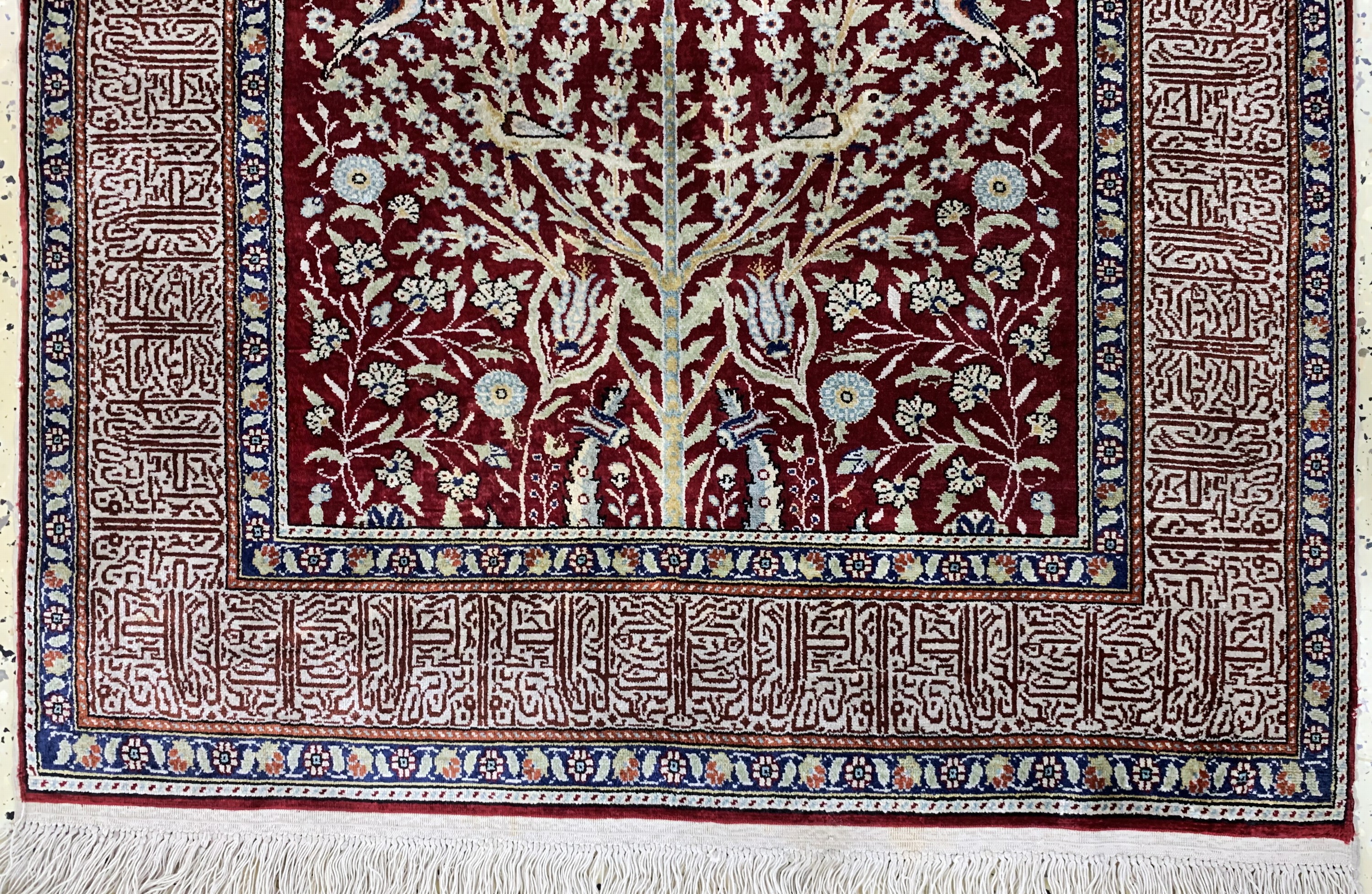 Detail c: Seiden Kayseri, Türkei, Mitte 20.Jhd, reineNaturseide, ca. 137 x 86 cm, EHZ: 2