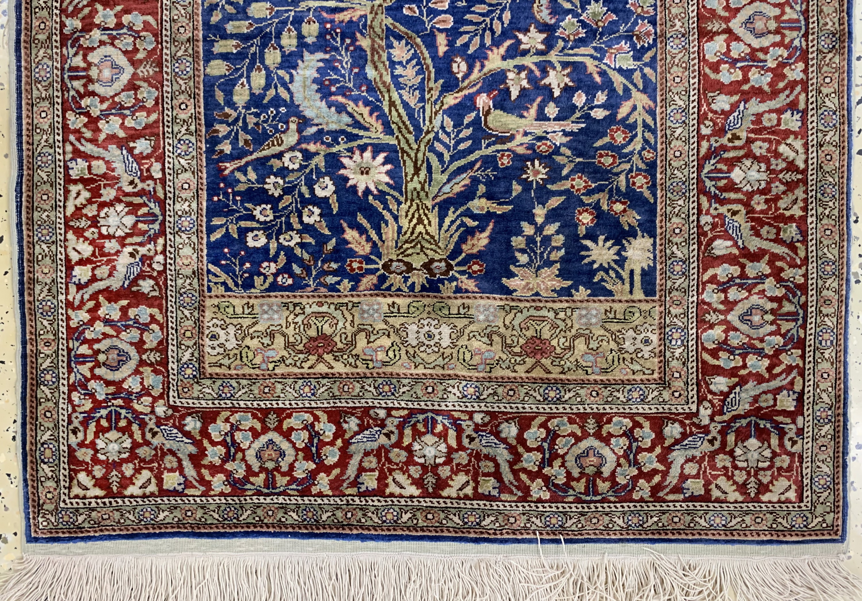 Detail a: Seiden Kayseri, Türkei, Mitte 20.Jhd, reineNaturseide, ca. 118 x 77 cm, EHZ: 2