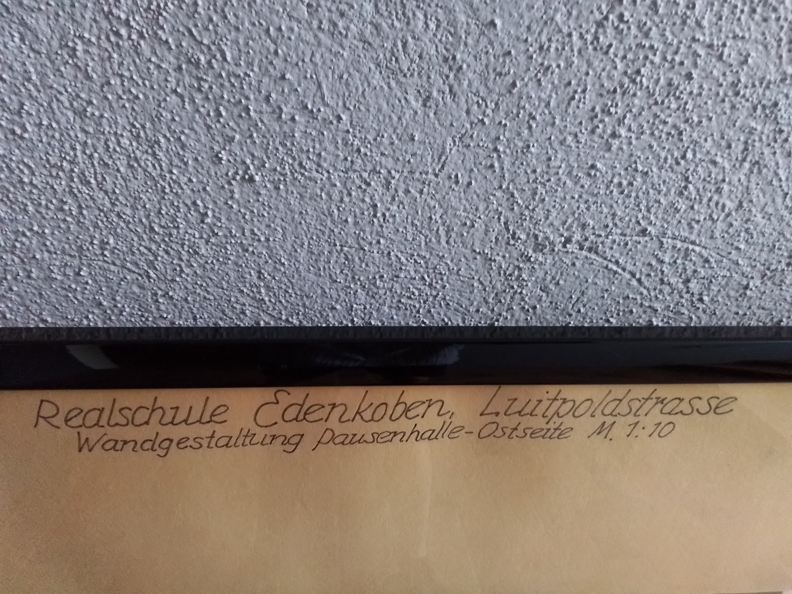 Detail b: Hermann Jürgens, 1914 Heidelberg-1967 Homburg/Saar, orig. Künstlerentwurf der Realschule Edenkoben Wandgestaltung Pausenhalle Ostseite, ...