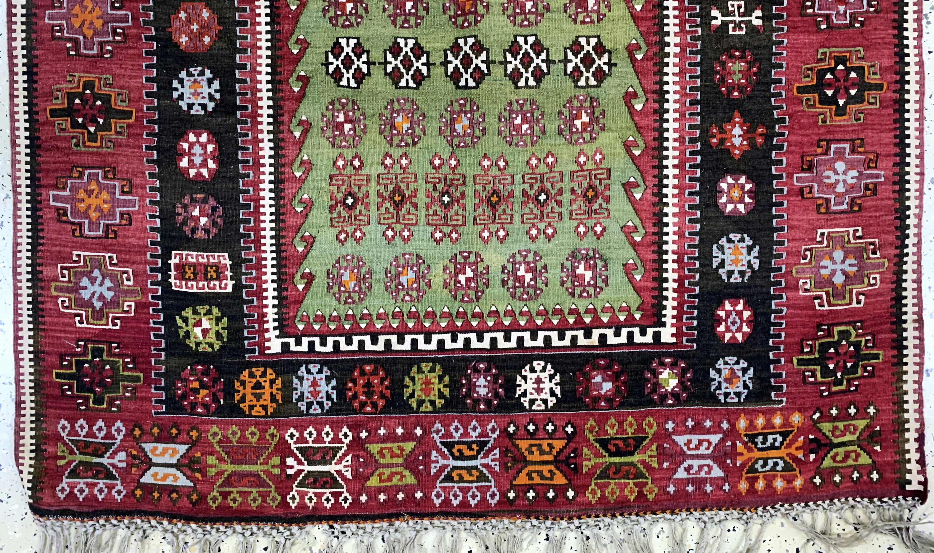 Detail c: Anatol Kelim, Türkei, Anfang 20.Jhd, Wolle auf Wolle, ca. 204 x 130 cm, EHZ: 2