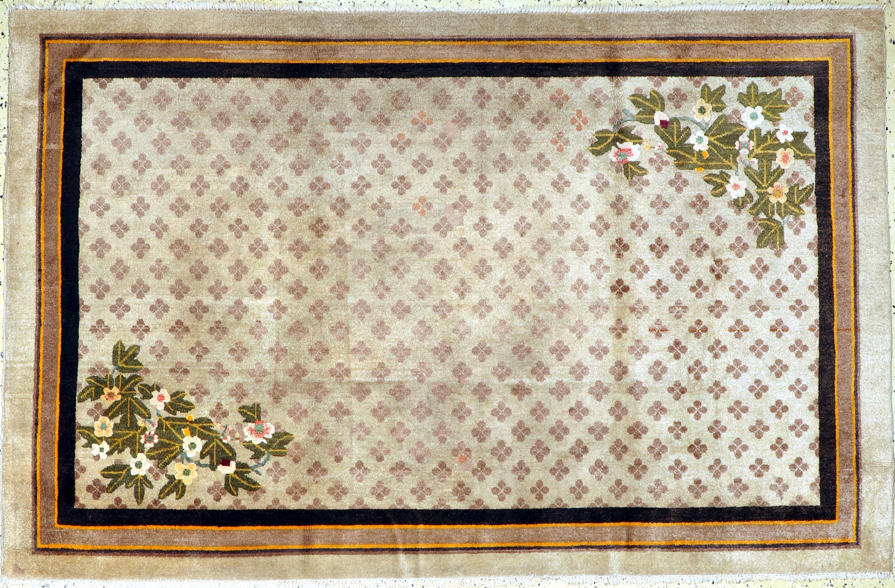 Peking fein alt, China, Anfang 20.Jhd, Wolle auf Baumwolle, ca. 210 x 133 cm, EHZ: 2,(kleine Restaurierungen)
