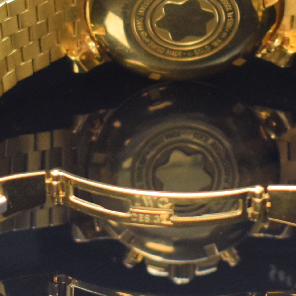 Detail c: MONTBLANC seltener und sehr luxuriöser XXL Sport Chronograph in GG 750/000 Referenz 7053, Automatik, massives Goldgeh., Boden und Krone verschr., ...